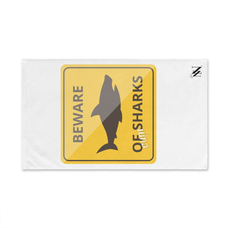 Beware of Cum Sharks | Mix & Match Original Fun-Flirty Lovers’ Towels