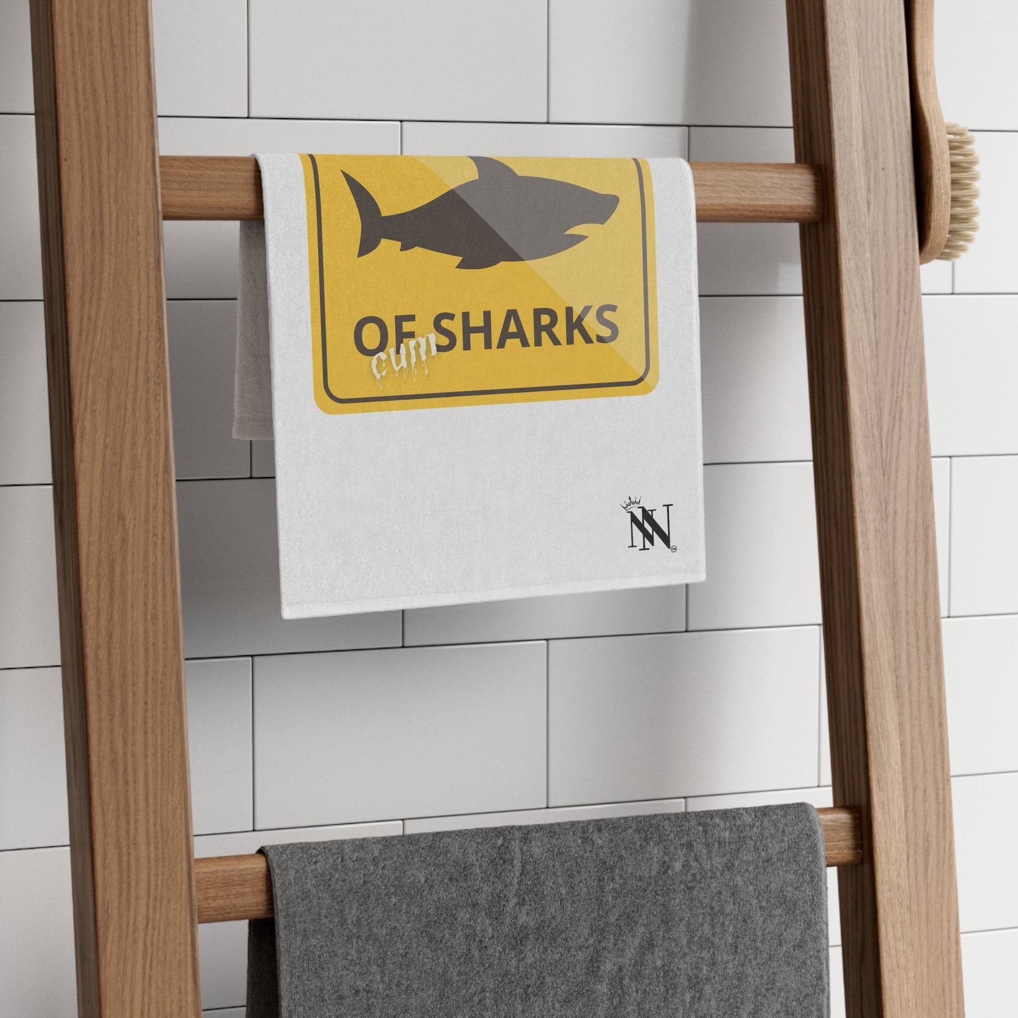 Beware of Cum Sharks | Mix & Match Soft Fun-Flirty Lovers’ Towels