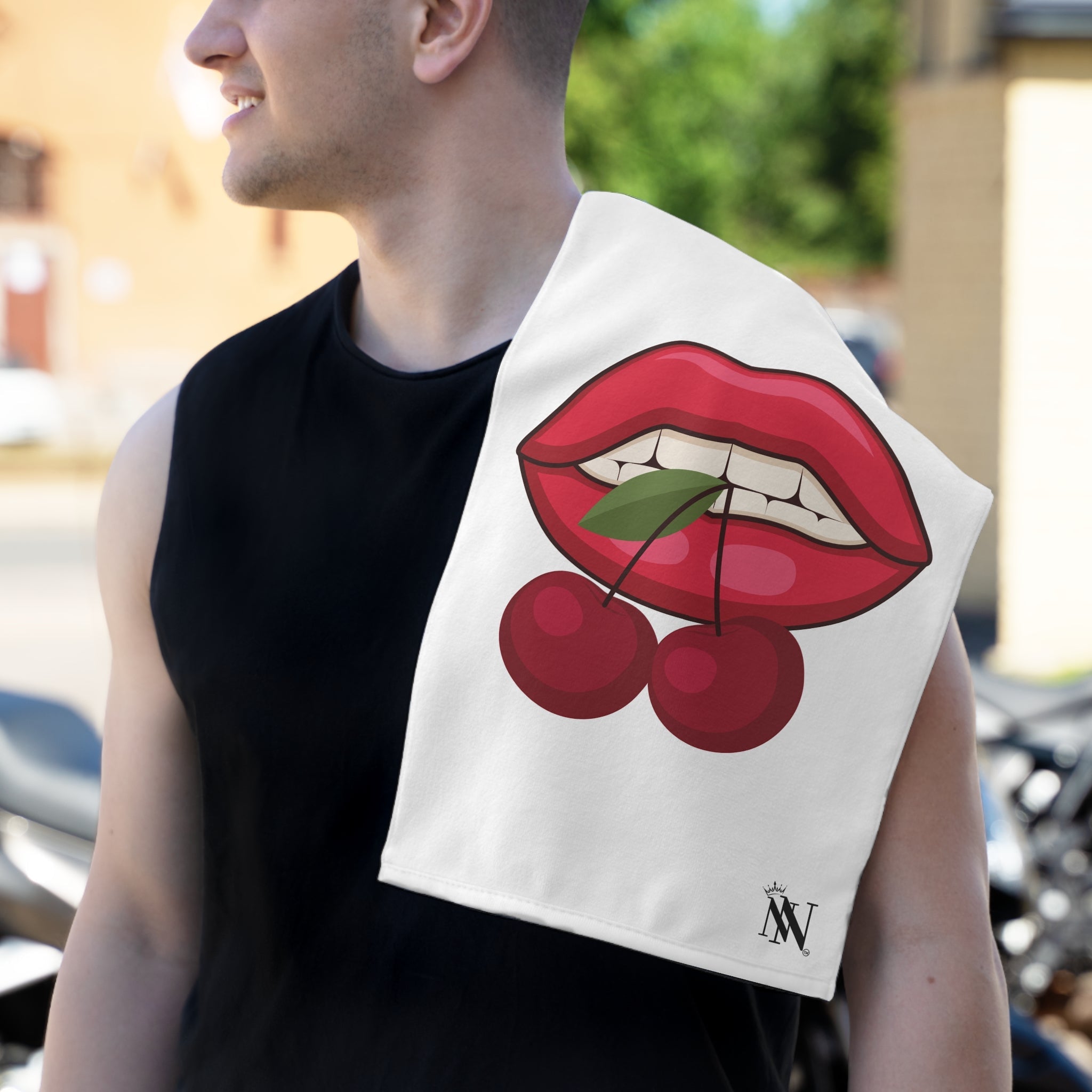 Bite My Cherries | Mix & Match Soft Fun-Flirty Lovers’ Towels