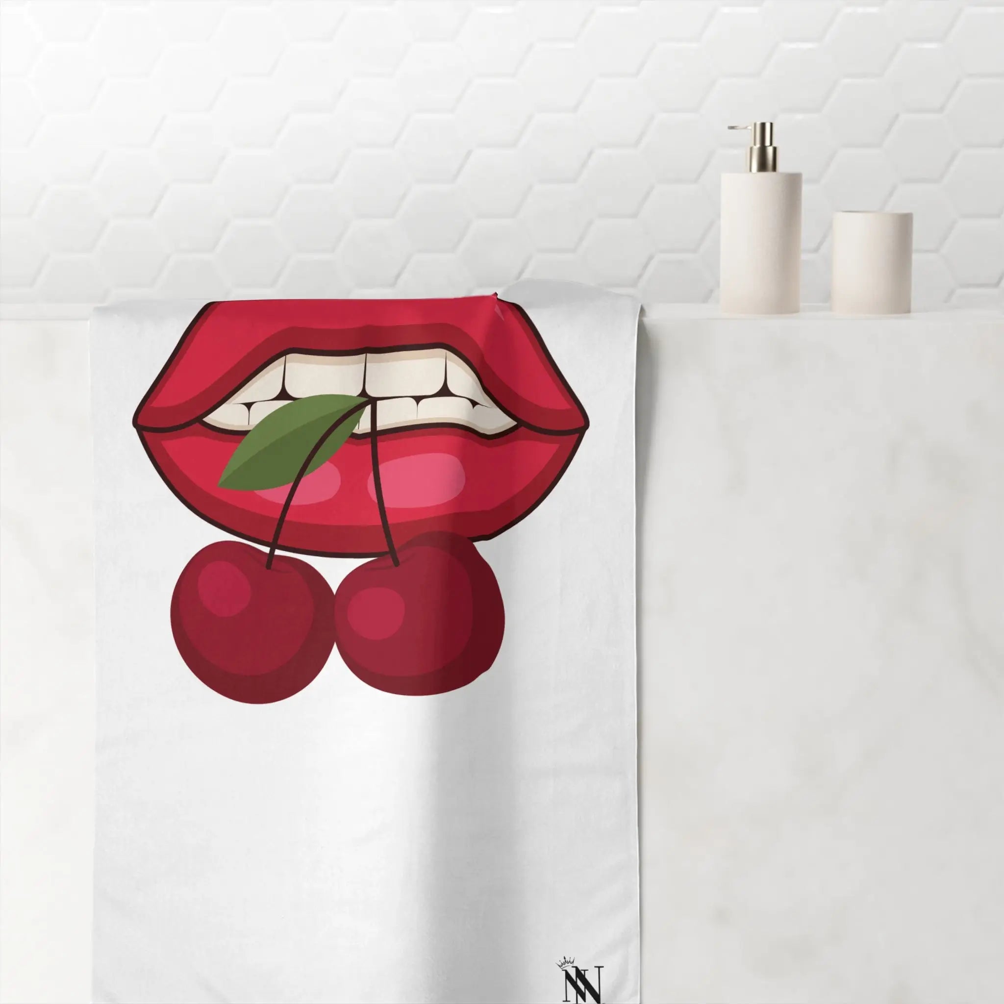 Bite My Cherries | Mix & Match XL Fun-Flirty Lovers’ Towels