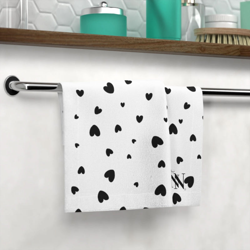 Black Hearts Fall | Mix & Match Lils’ Fun-Flirty Lovers’ Towels