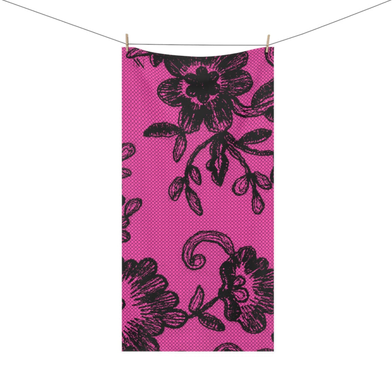 Black Lace Print | Mix & Match XL Fun-Flirty Lovers’ Towels