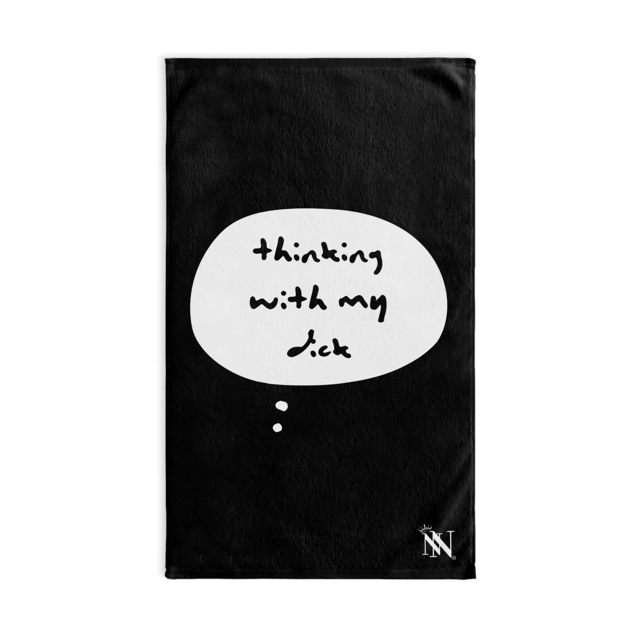 Black Thinking With My Dick | Mix & Match Original Fun-Flirty Lovers’ Towels