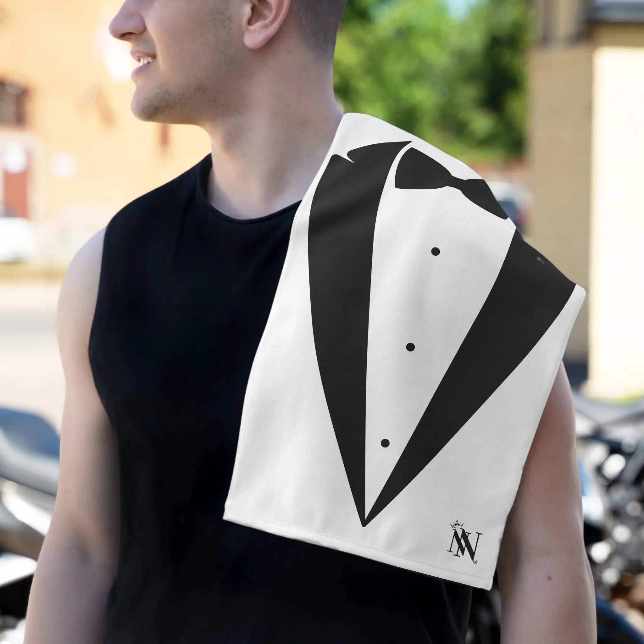 Black Tie Affair | Mix & Match Soft Fun-Flirty Lovers’ Towels