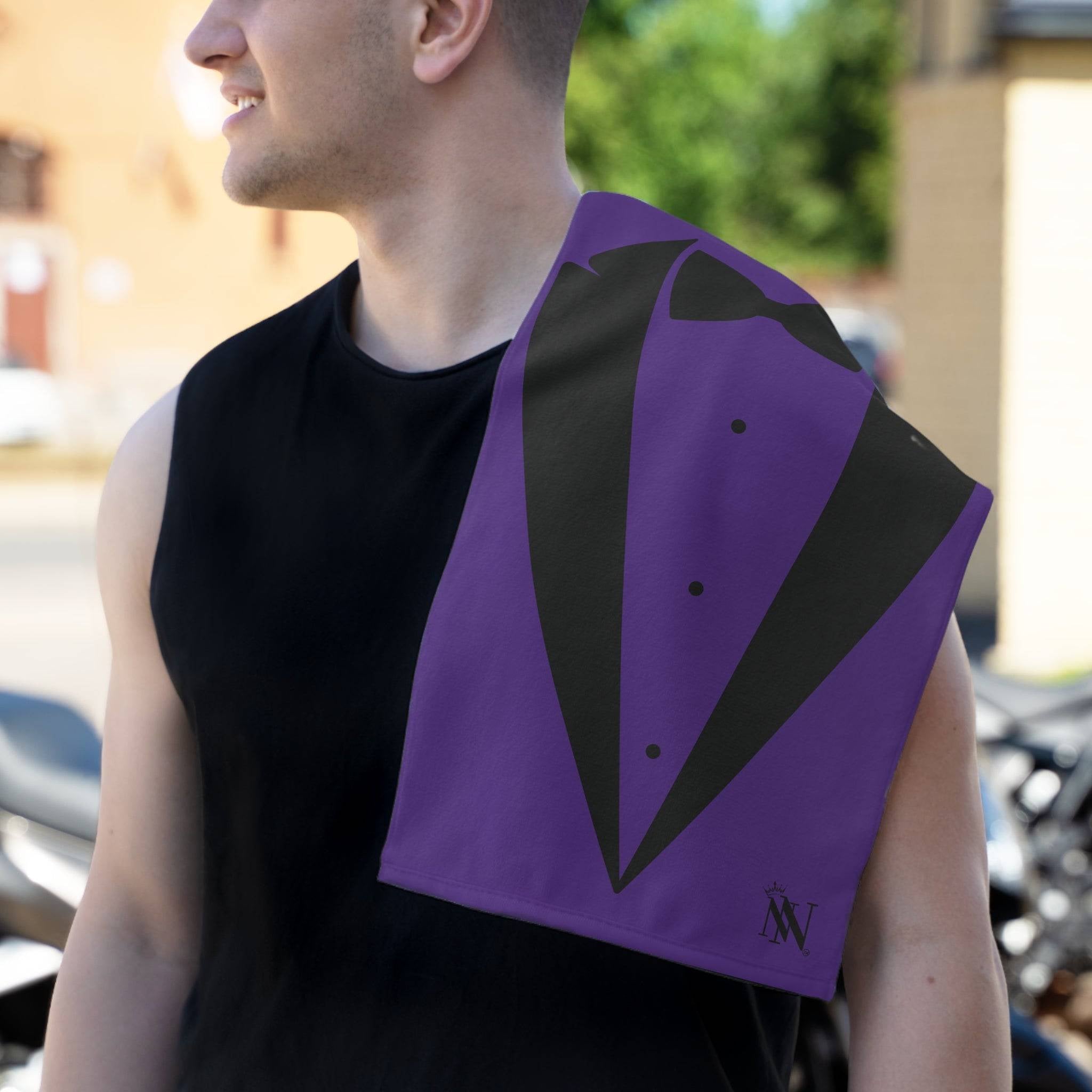 Black Tie Affair Purple Mix & Match Soft Sex Towels | Naughty Lovers’ Gifts