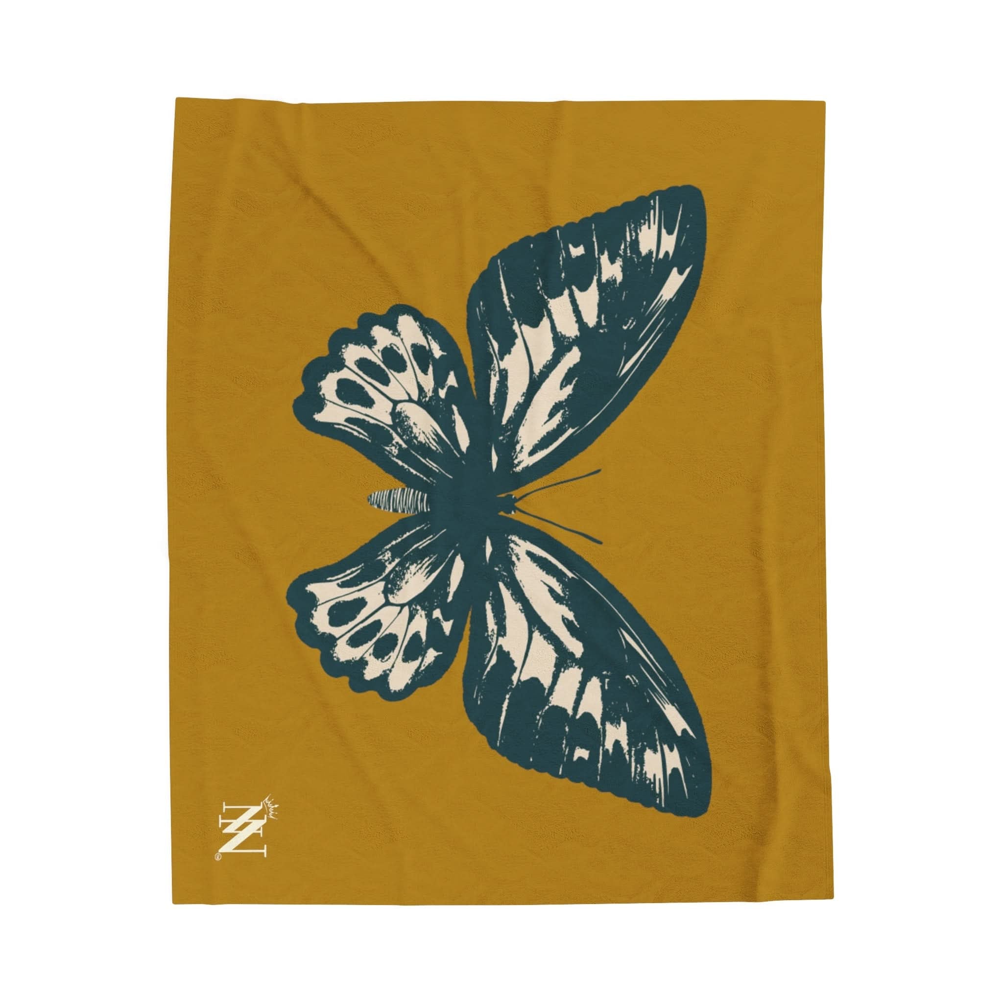 Blue Butterfly | Mix & Match Fun-Flirty Loversā Blankets