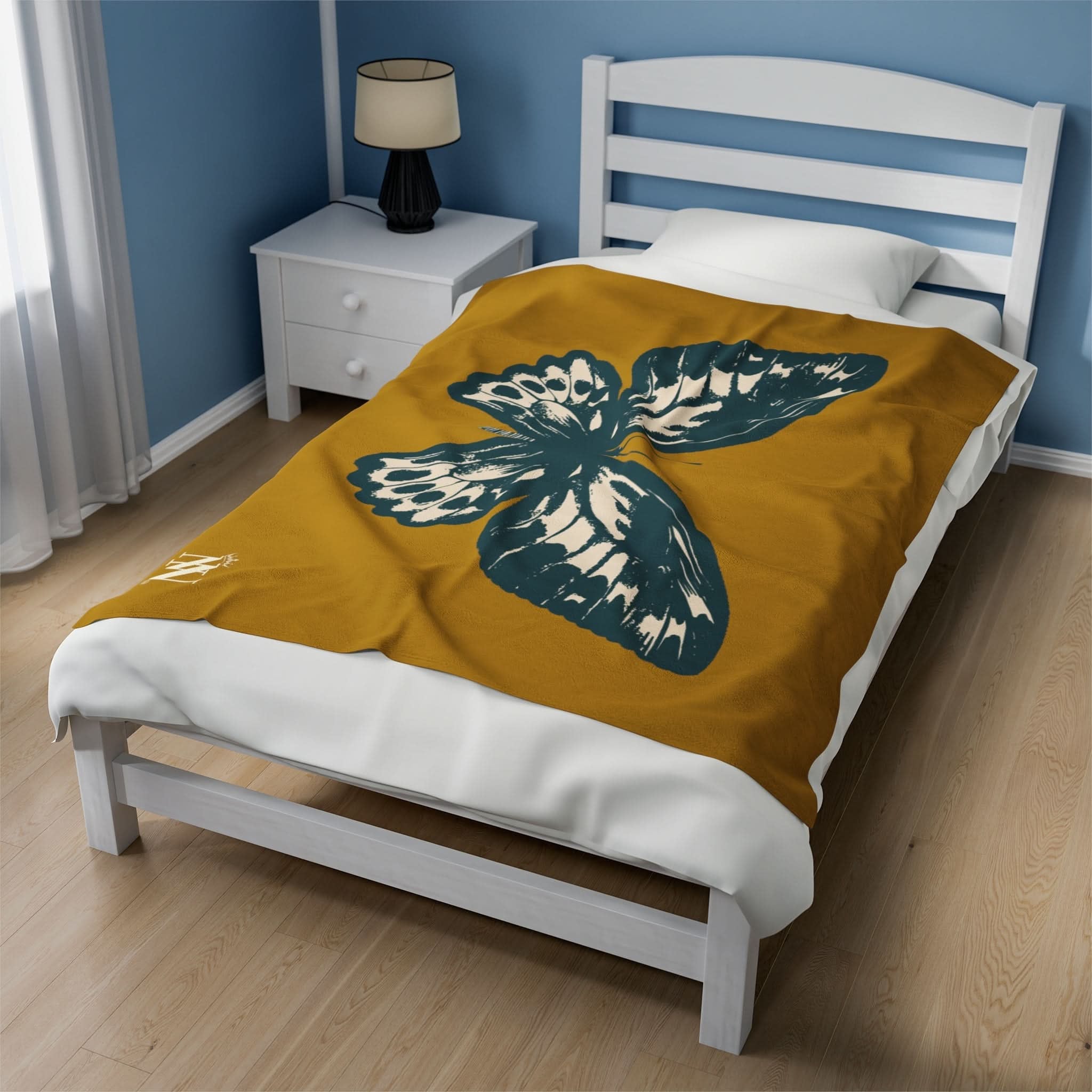 Blue Butterfly | Mix & Match Fun-Flirty Lovers’ Blankets