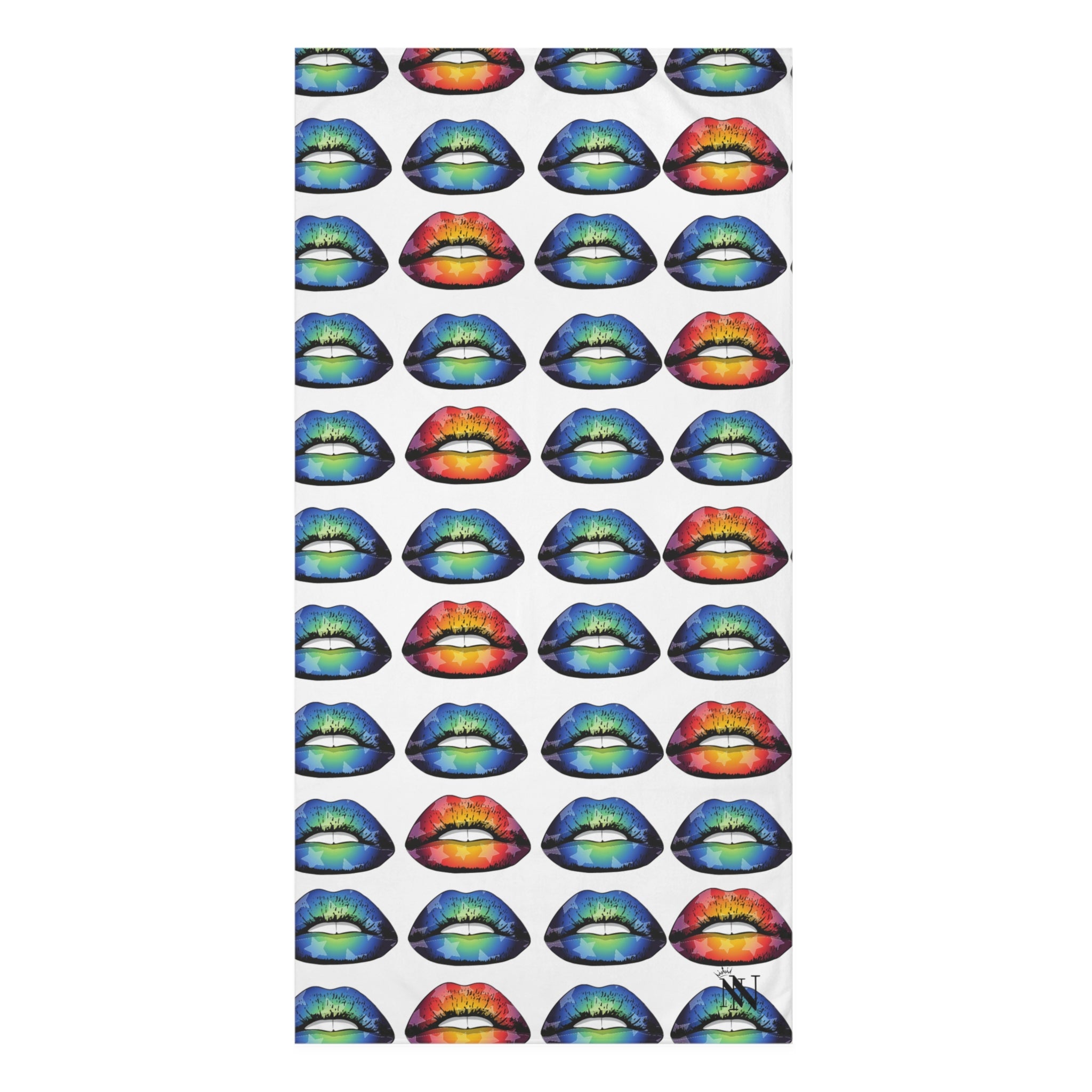 Blue Star Kiss Lips | Mix & Match Naughty XL Fun-Flirty Lovers’ Towels