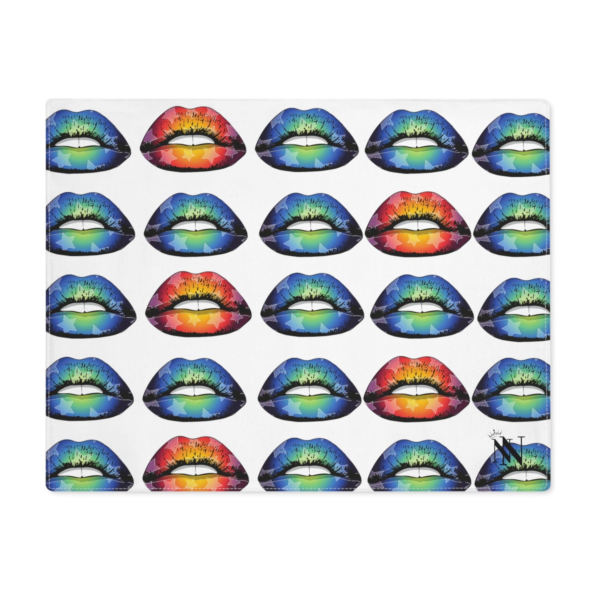 Blue Star Kiss Lips | Mix & Match Playful Fun-Flirty Lovers’ Toy Mats