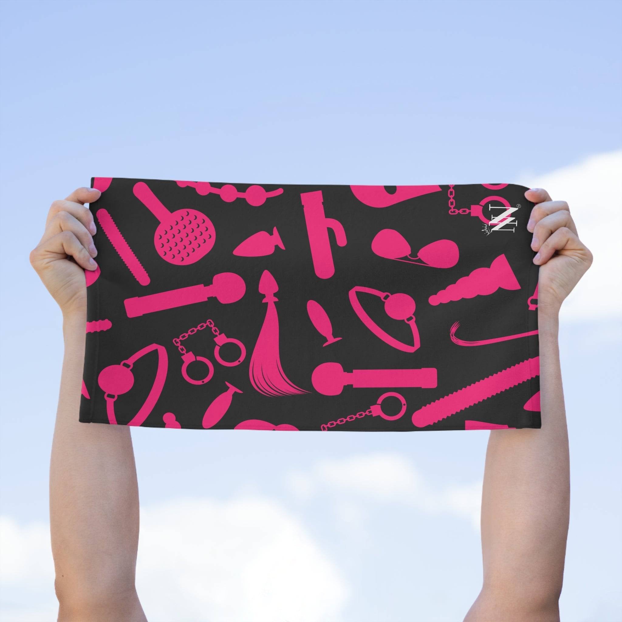 Bondage BDSM Black | Mix & Match Soft Fun-Flirty Lovers’ Towels