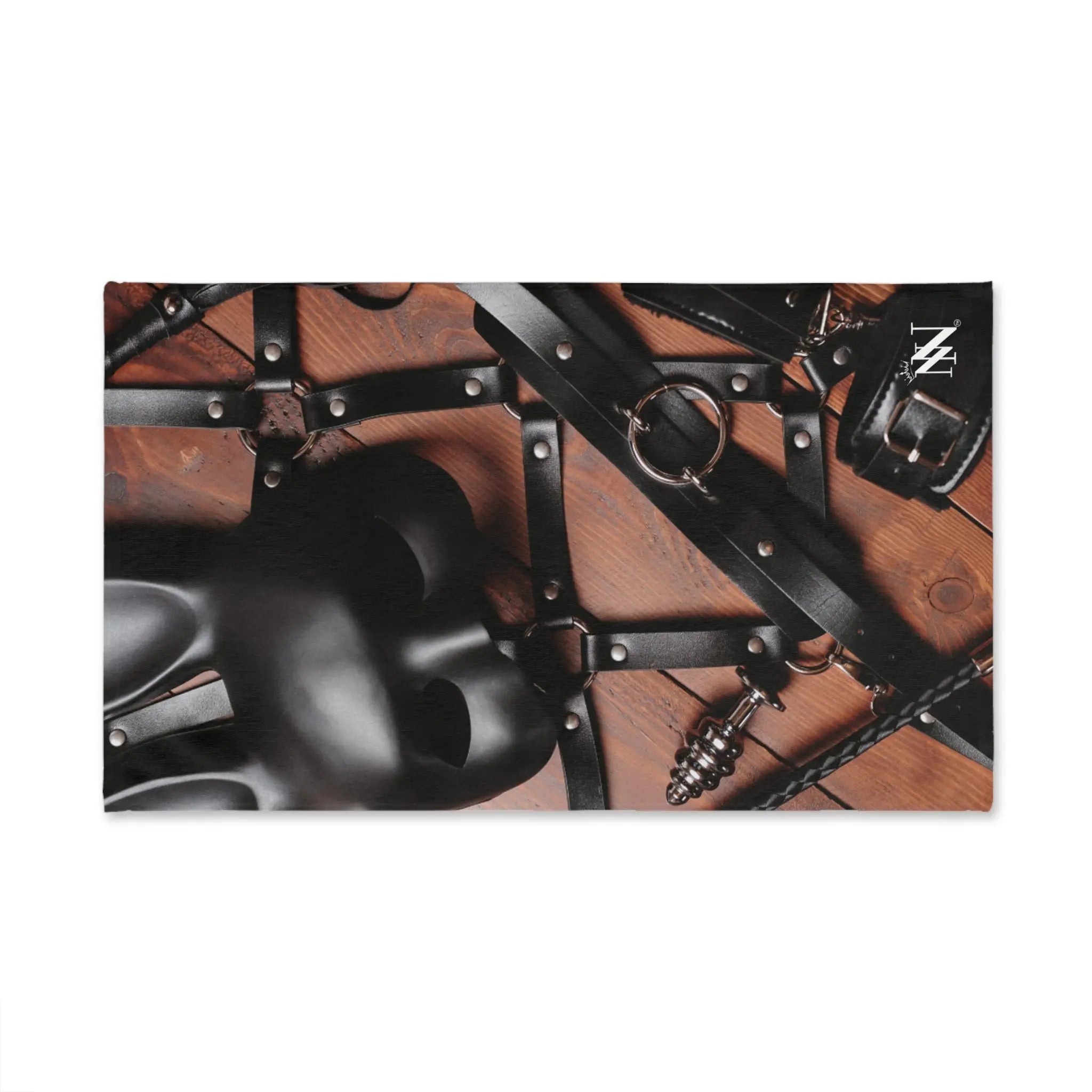 Bondage Bunny Mask Leather Wood | Mix & Match Original Fun-Flirty Lovers’ Towels