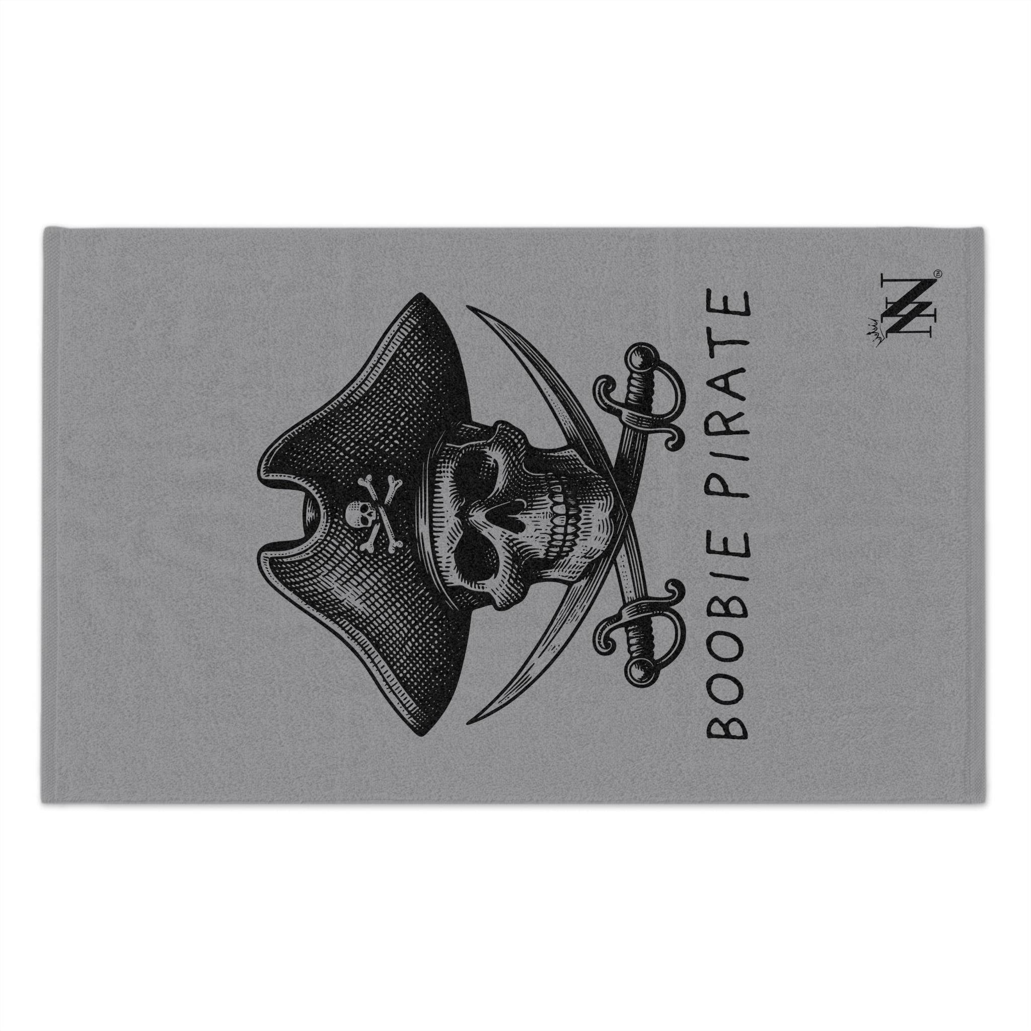 Boobie Pirate Grey Mix & Match Soft Sex Towels | Naughty Lovers’ Gifts