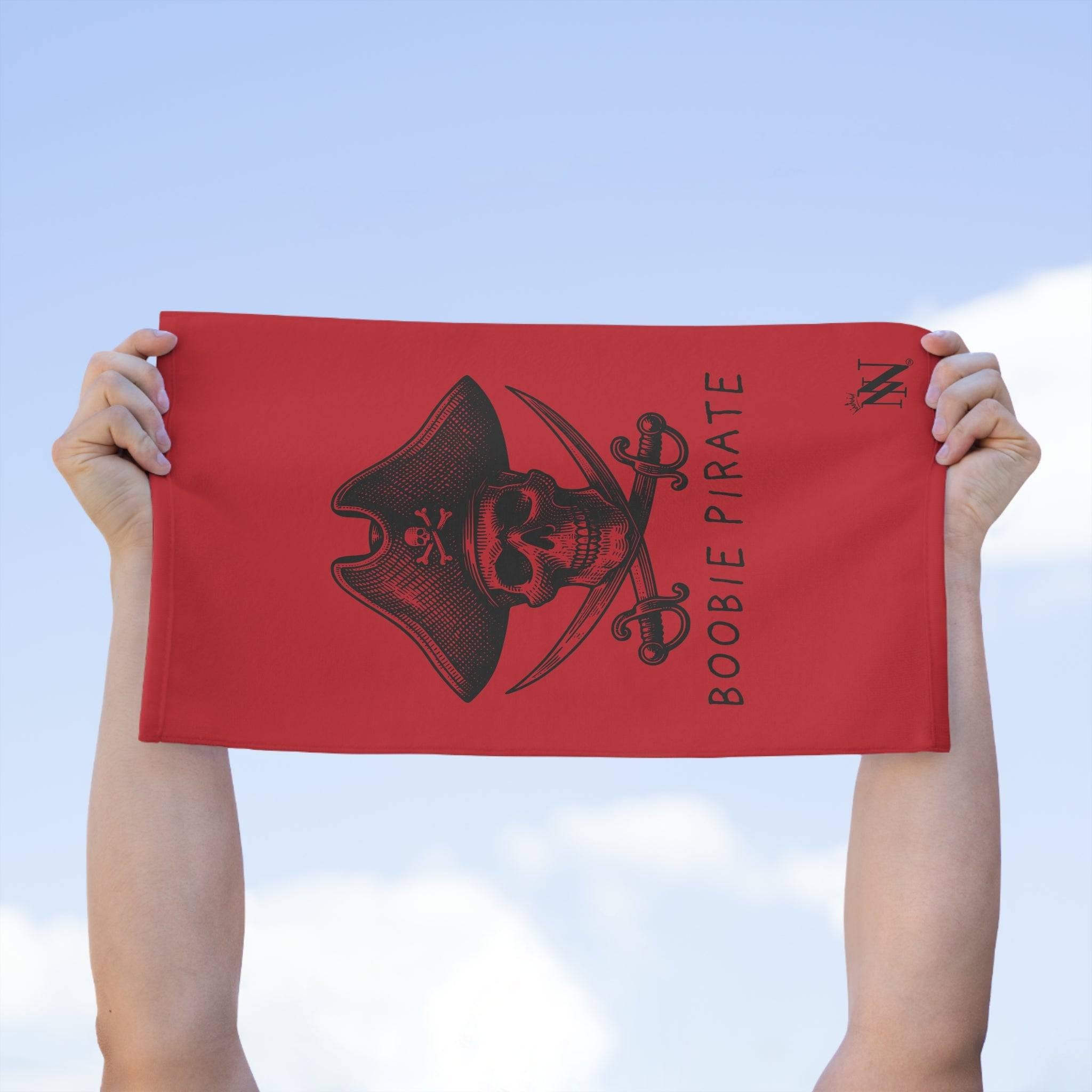 Boobie Pirate Red Mix & Match Soft Sex Towels | Naughty Lovers’ Gifts