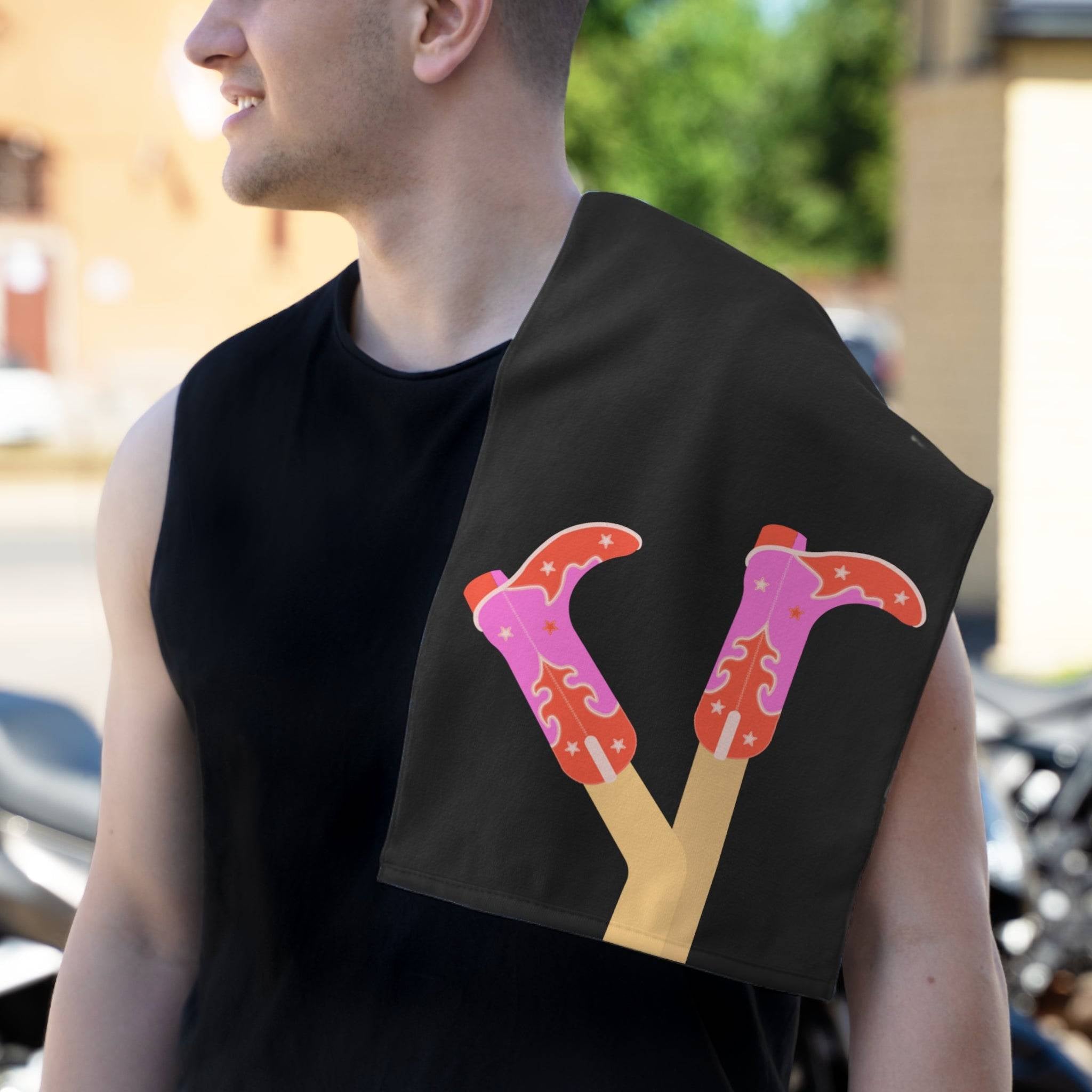 Boots Up | Mix & Match Soft Fun-Flirty Lovers’ Towels