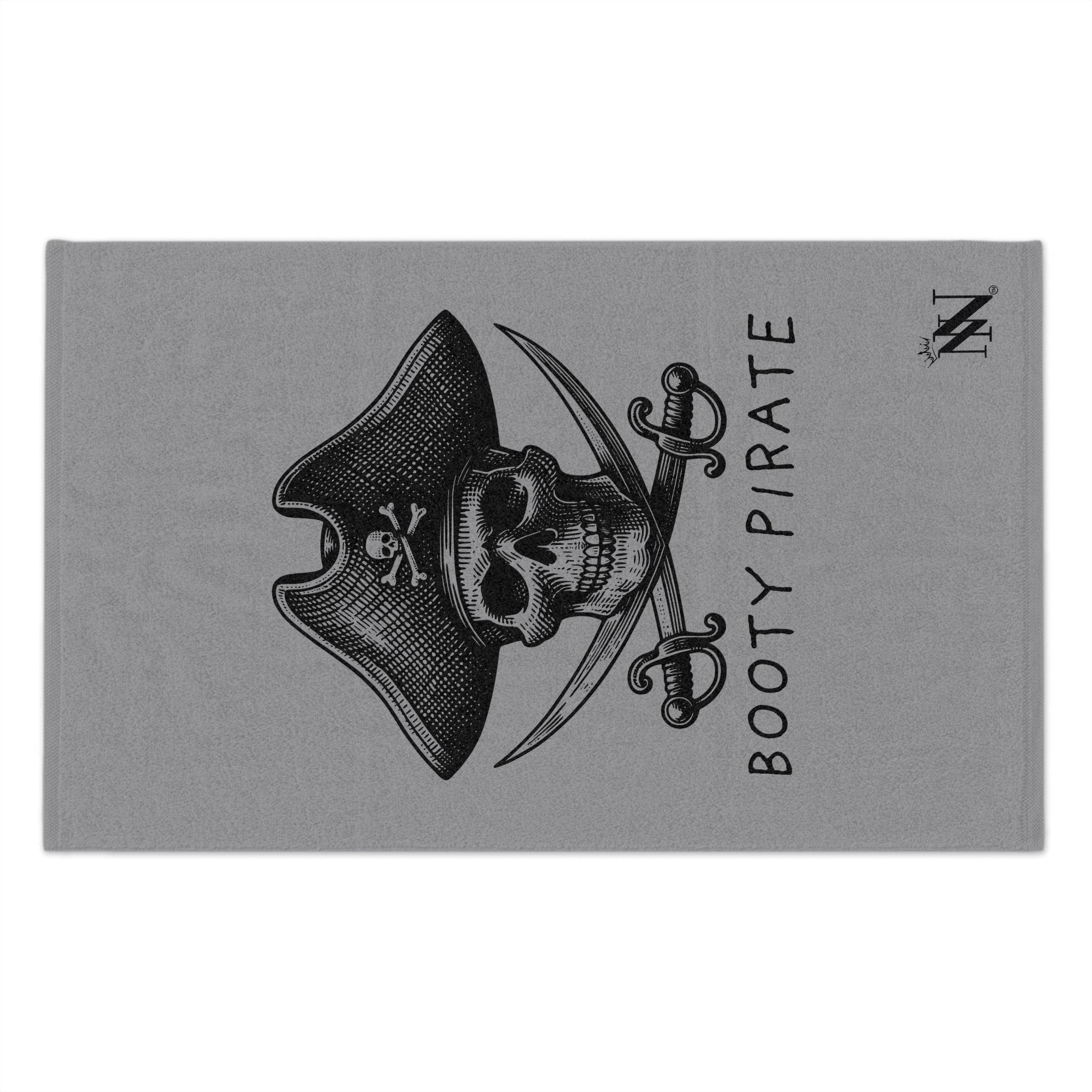 Booty Pirate Grey Mix & Match Soft Sex Towels | Naughty Lovers’ Gifts