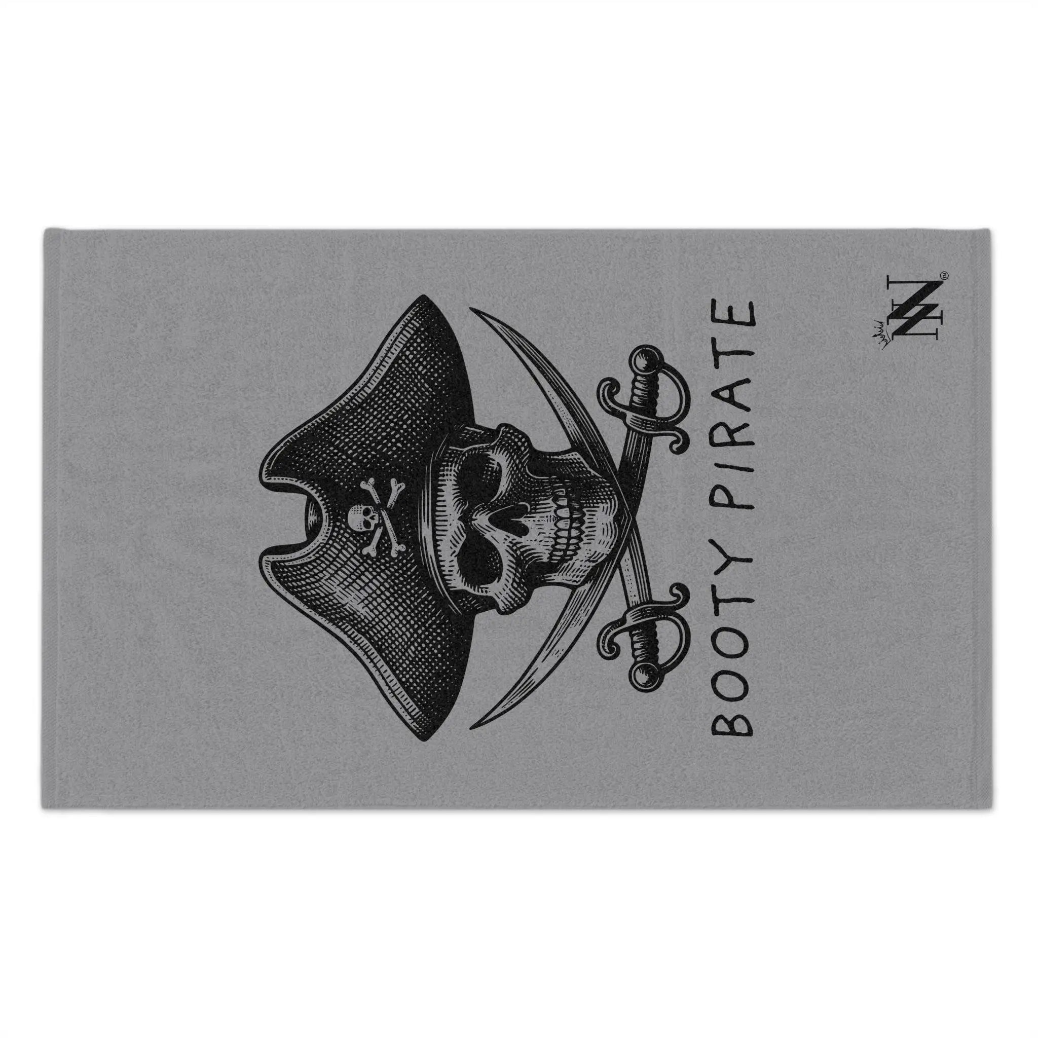 Booty Pirate Grey Mix & Match Soft Sex Towels | Naughty Lovers’ Gifts