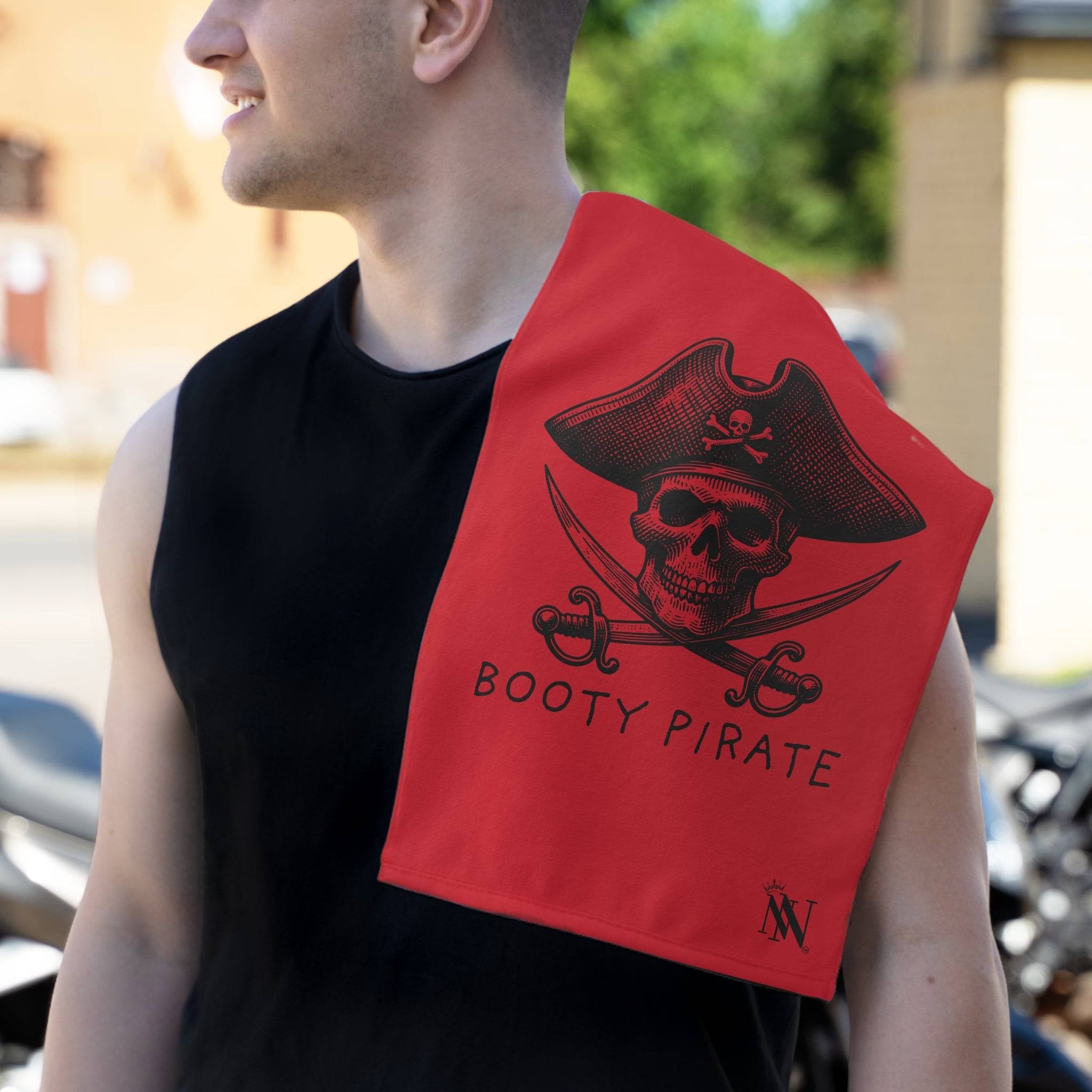 Booty Pirate Red Mix & Match Soft Sex Towels | Naughty Lovers’ Gifts