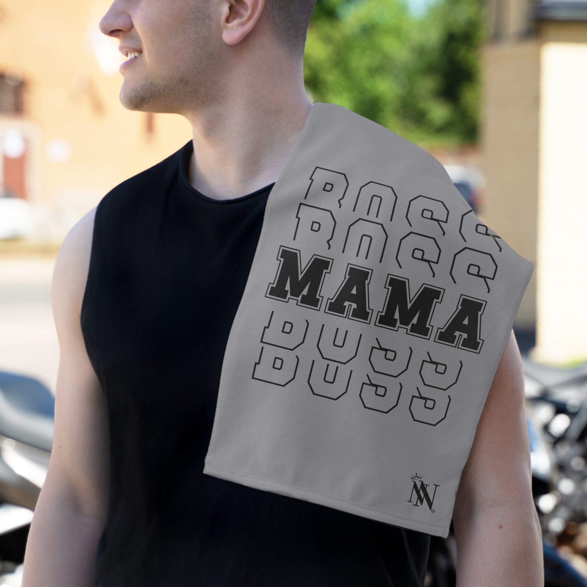 Boss Mama Grey | Mix & Match Soft Fun-Flirty Lovers’ Towels