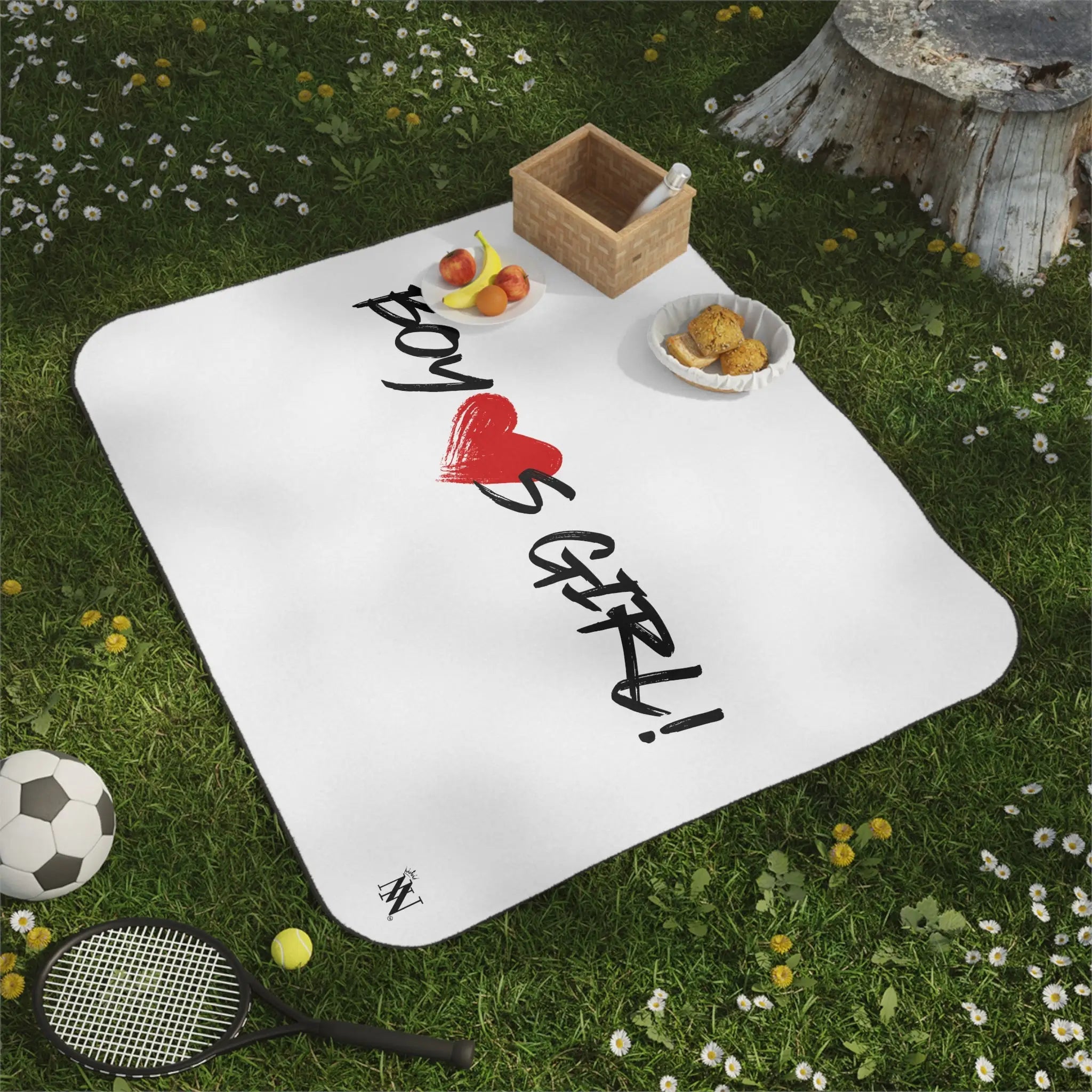 Boy Loves Girl! | Mix Match Fun-Flirty Lovers’ Water-Resistant Blankets