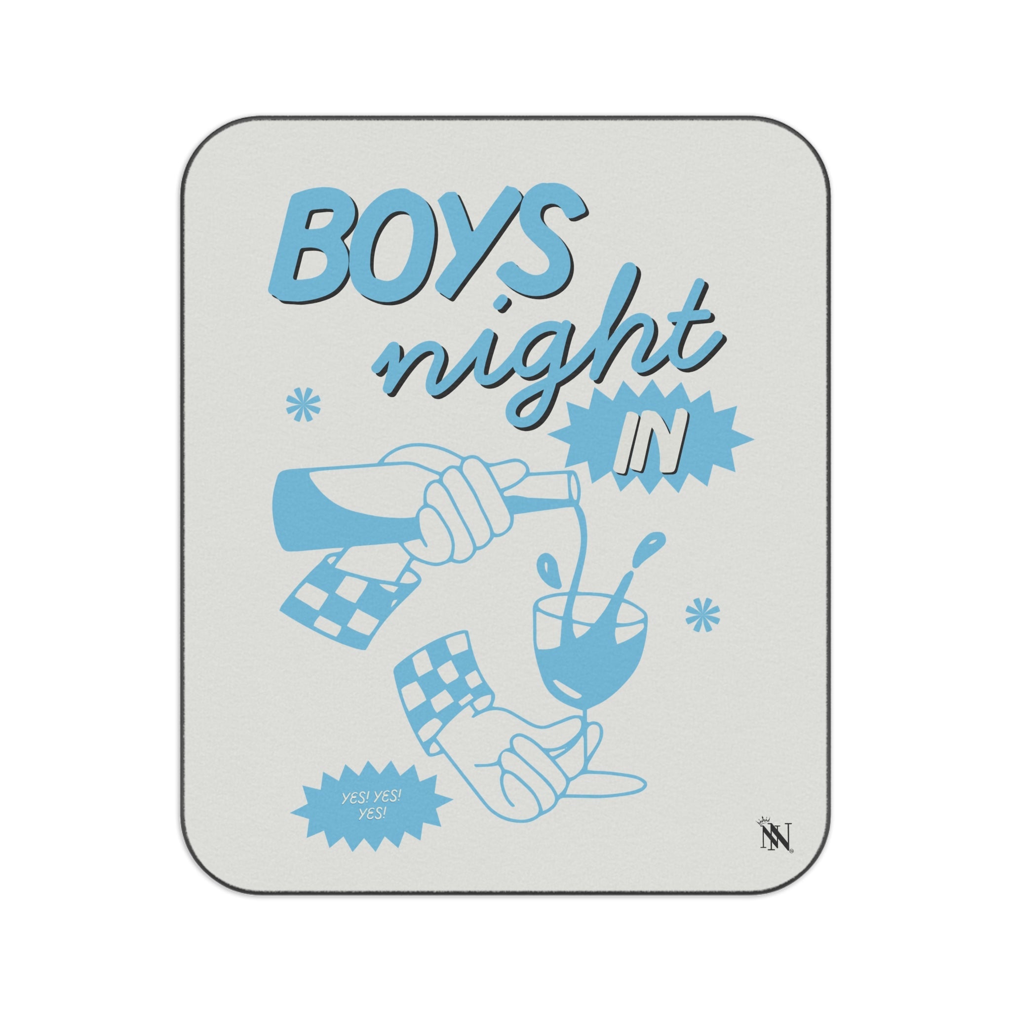 Boys Night In | Mix Match Fun-Flirty Lovers’ Water-Resistant Blankets