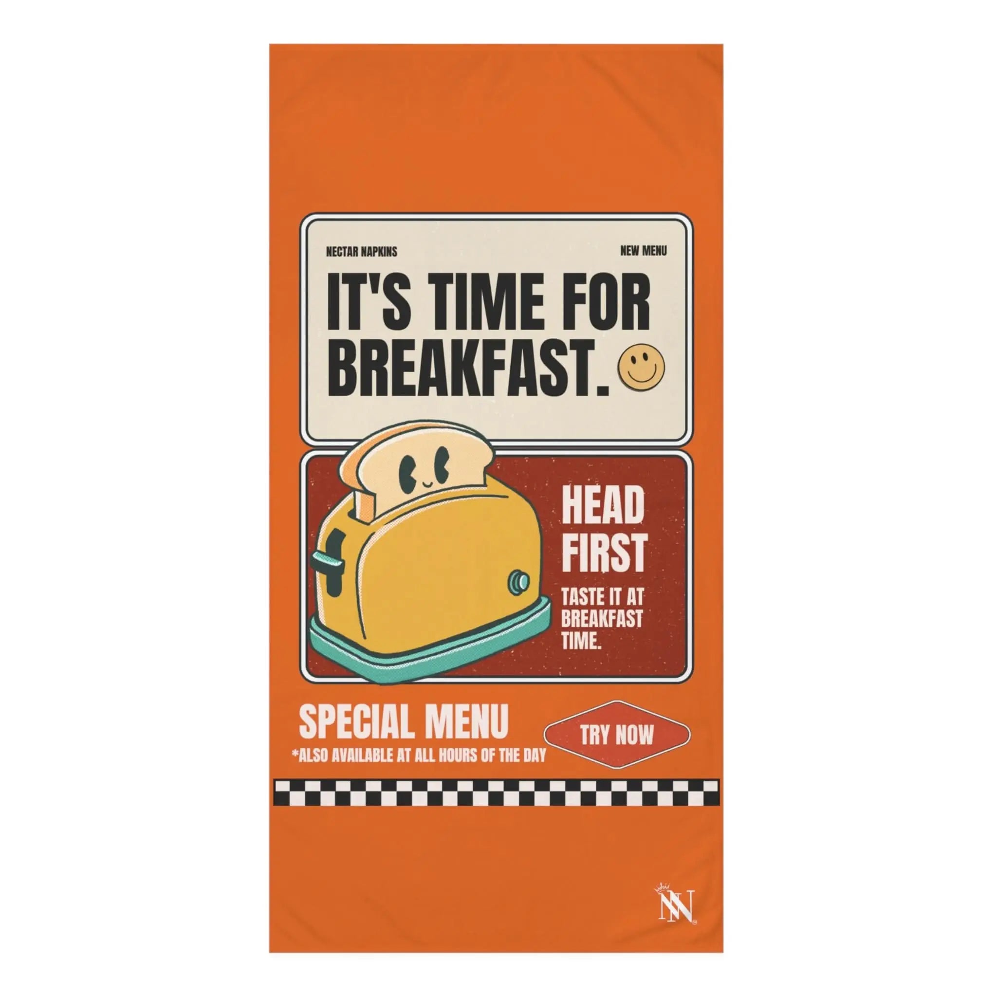 Breakfast Time | Mix & Match Naughty XL Fun-Flirty Lovers’ Towels