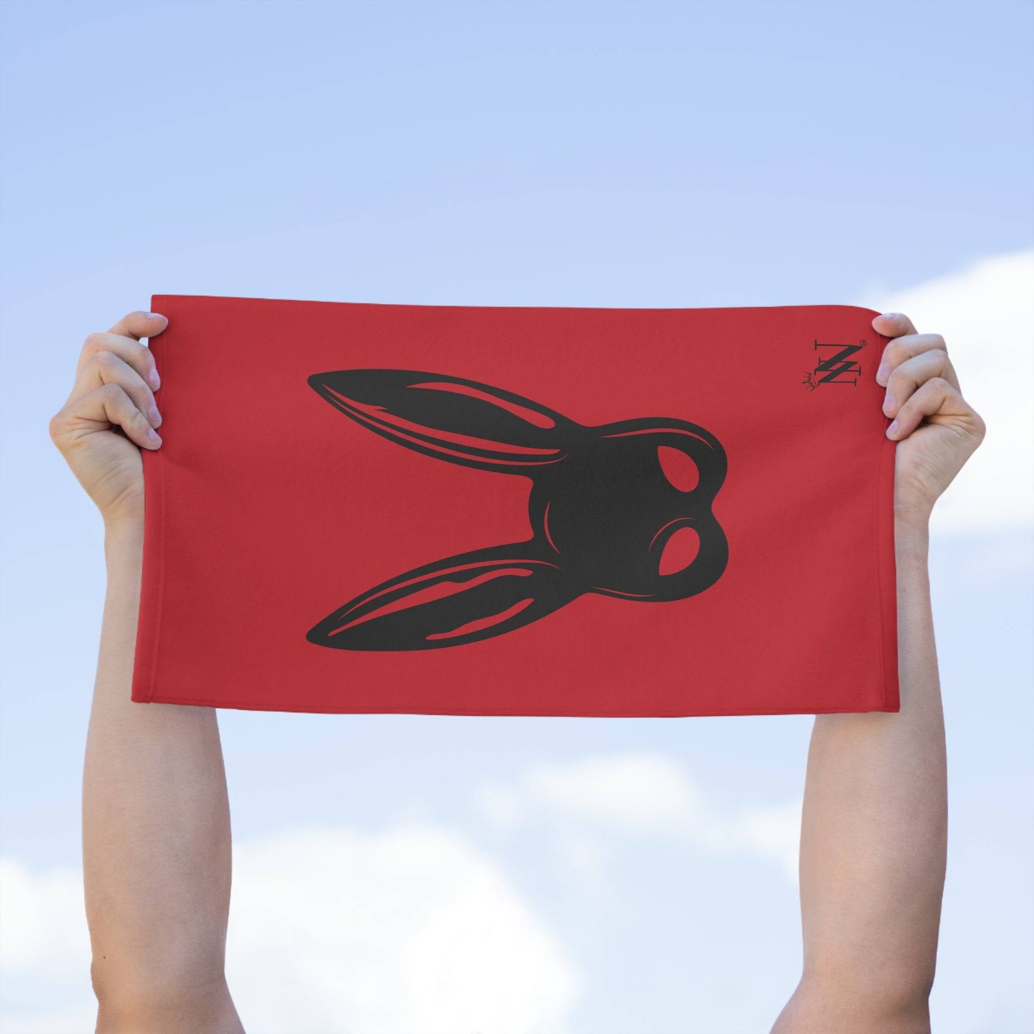 Bunny Mask Red Mix & Match Soft Sex Towels | Flirty Lovers’ Gifts