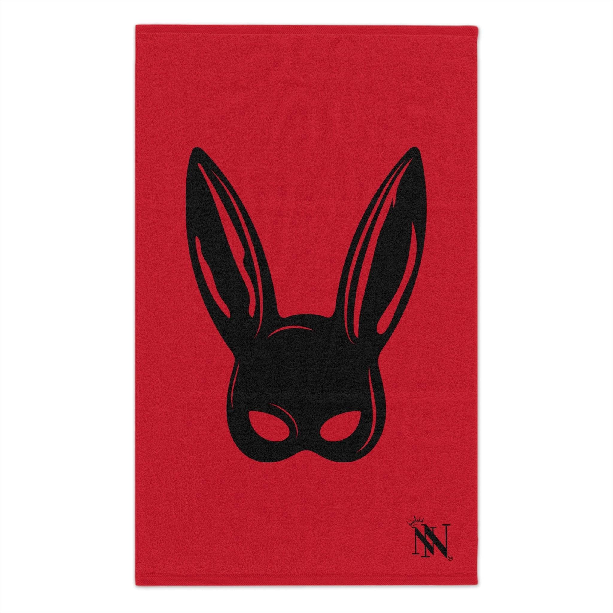 Bunny Mask Red Mix & Match Soft Sex Towels | Flirty Lovers’ Gifts
