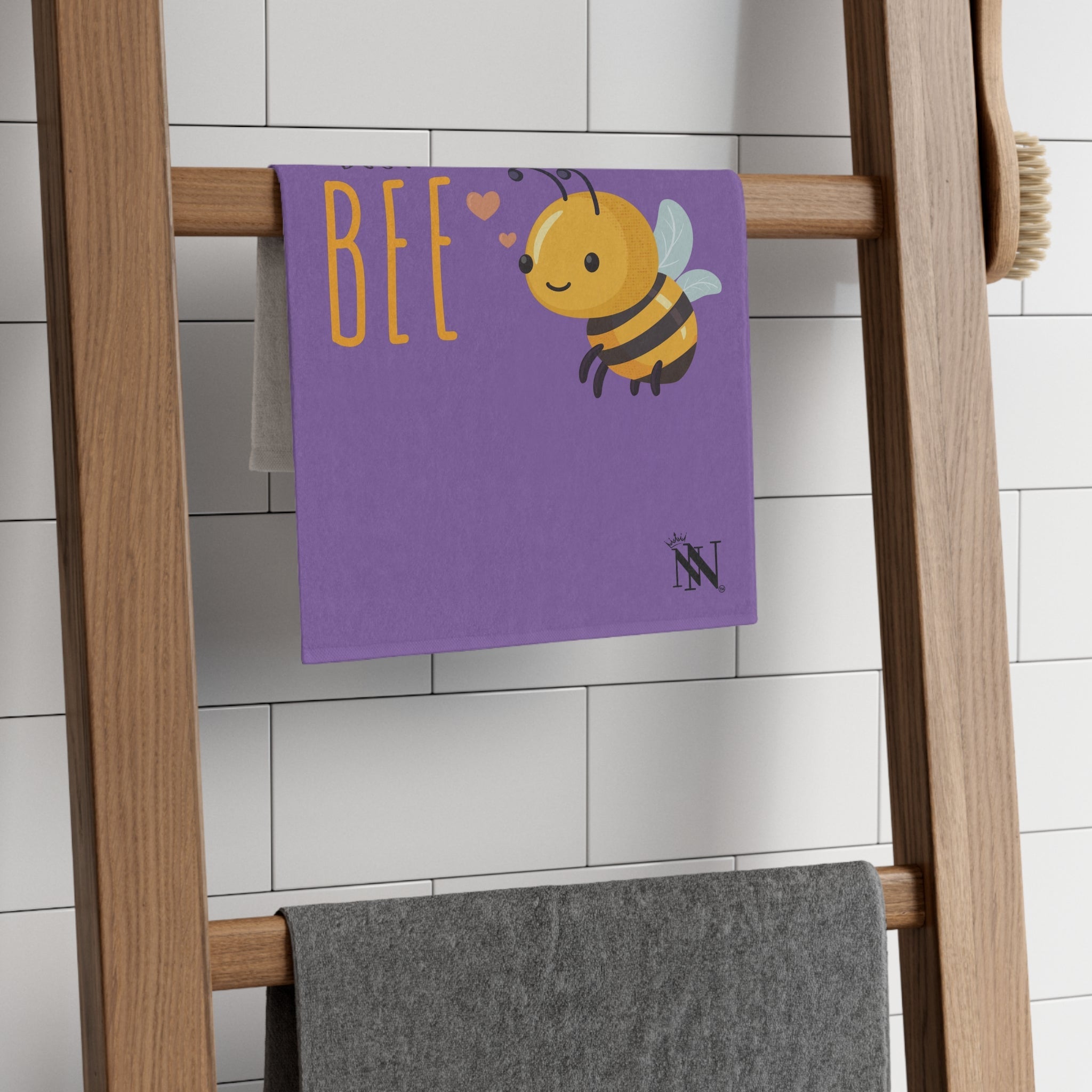Busy Bee Lavendar | Mix & Match Soft Fun-Flirty Lovers’ Towels
