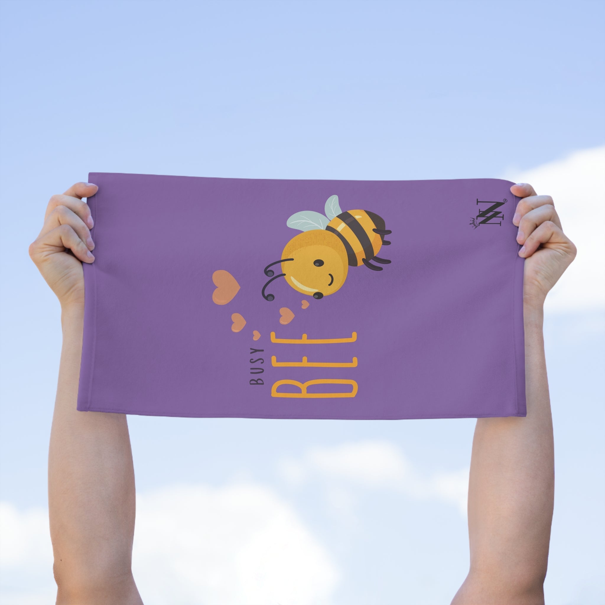 Busy Bee Lavendar | Mix & Match Soft Fun-Flirty Lovers’ Towels