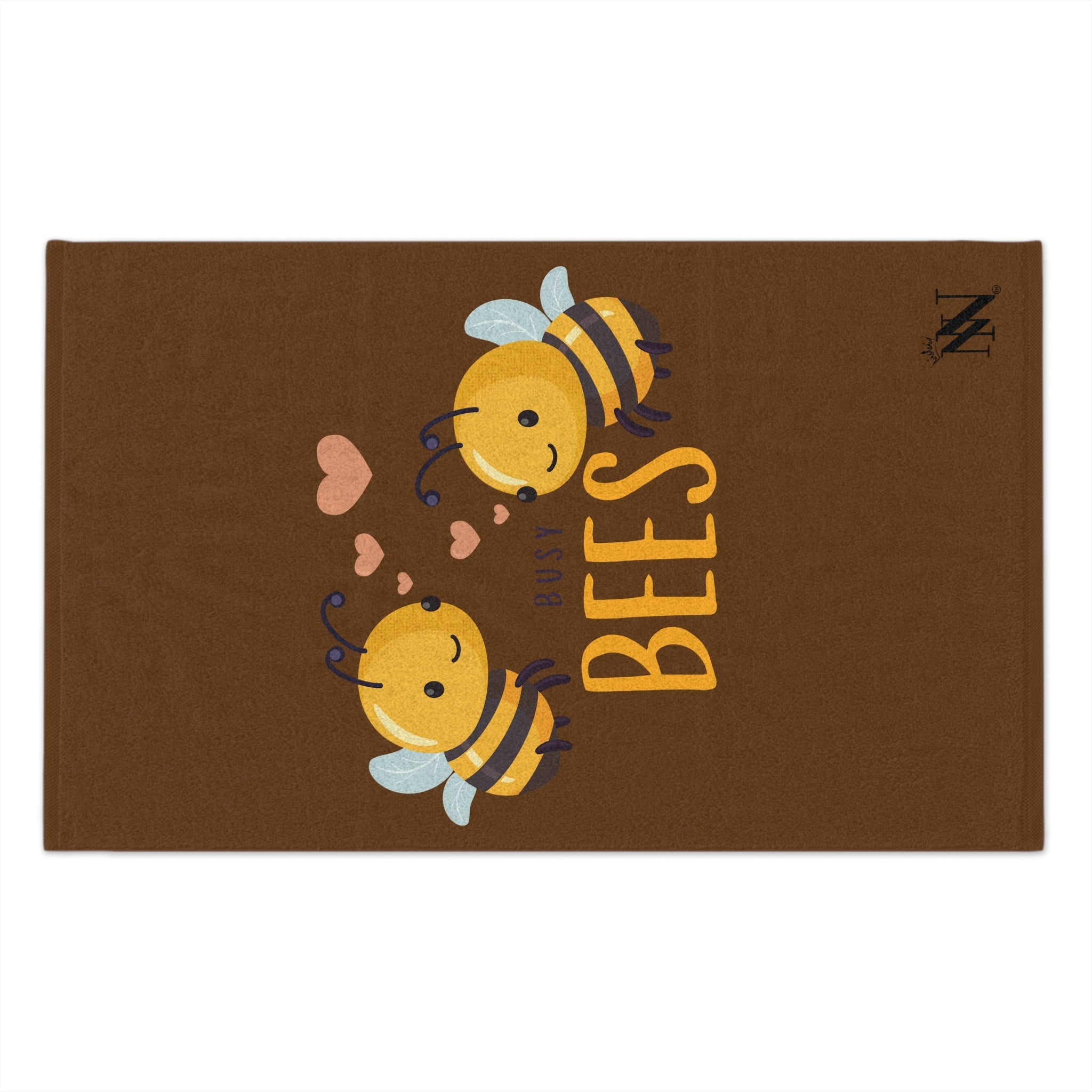 Busy Bees Brown | Mix & Match Soft Fun-Flirty Lovers’ Towels