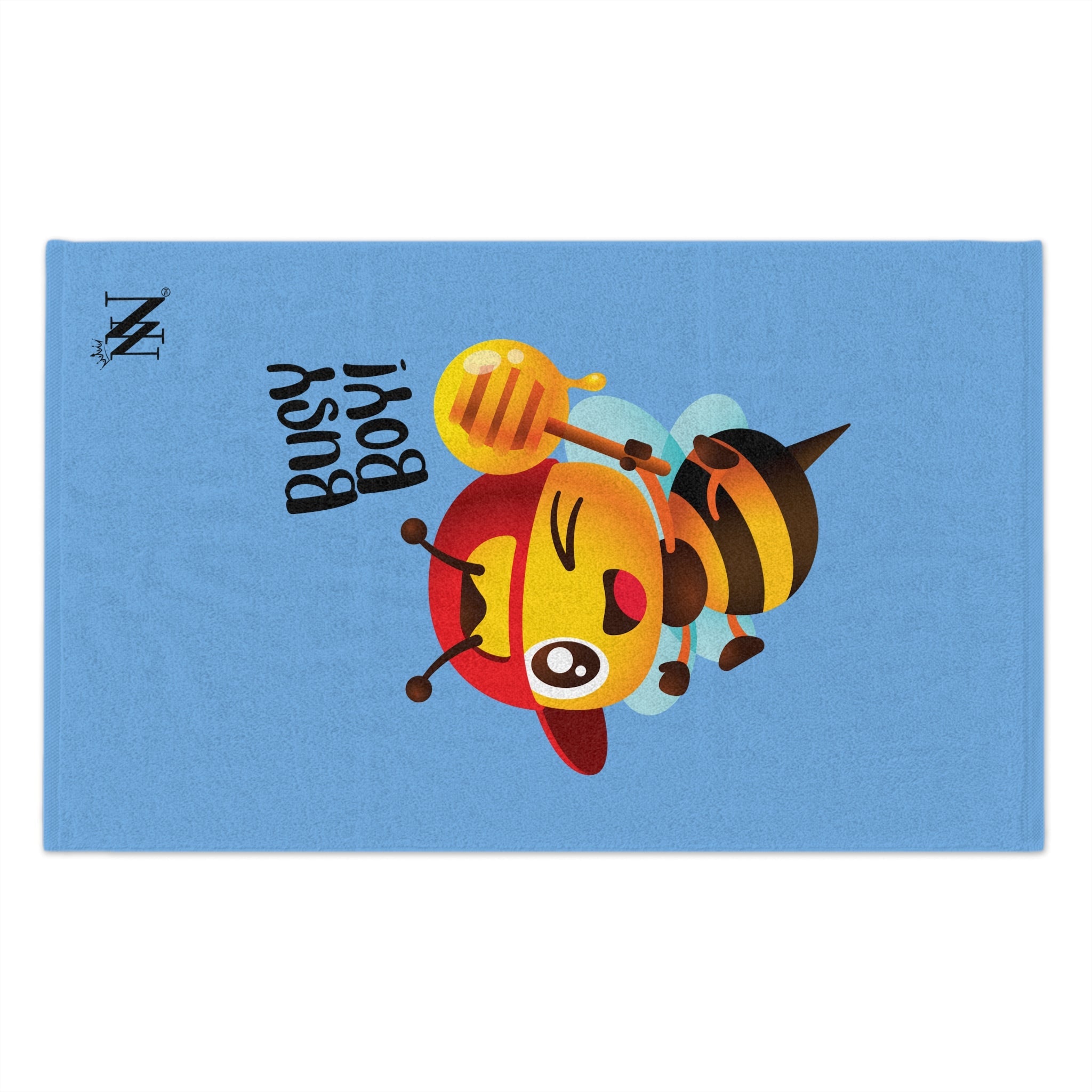 Busy Boy! Bee Light Blue | Mix & Match Soft Fun-Flirty Lovers’ Towels