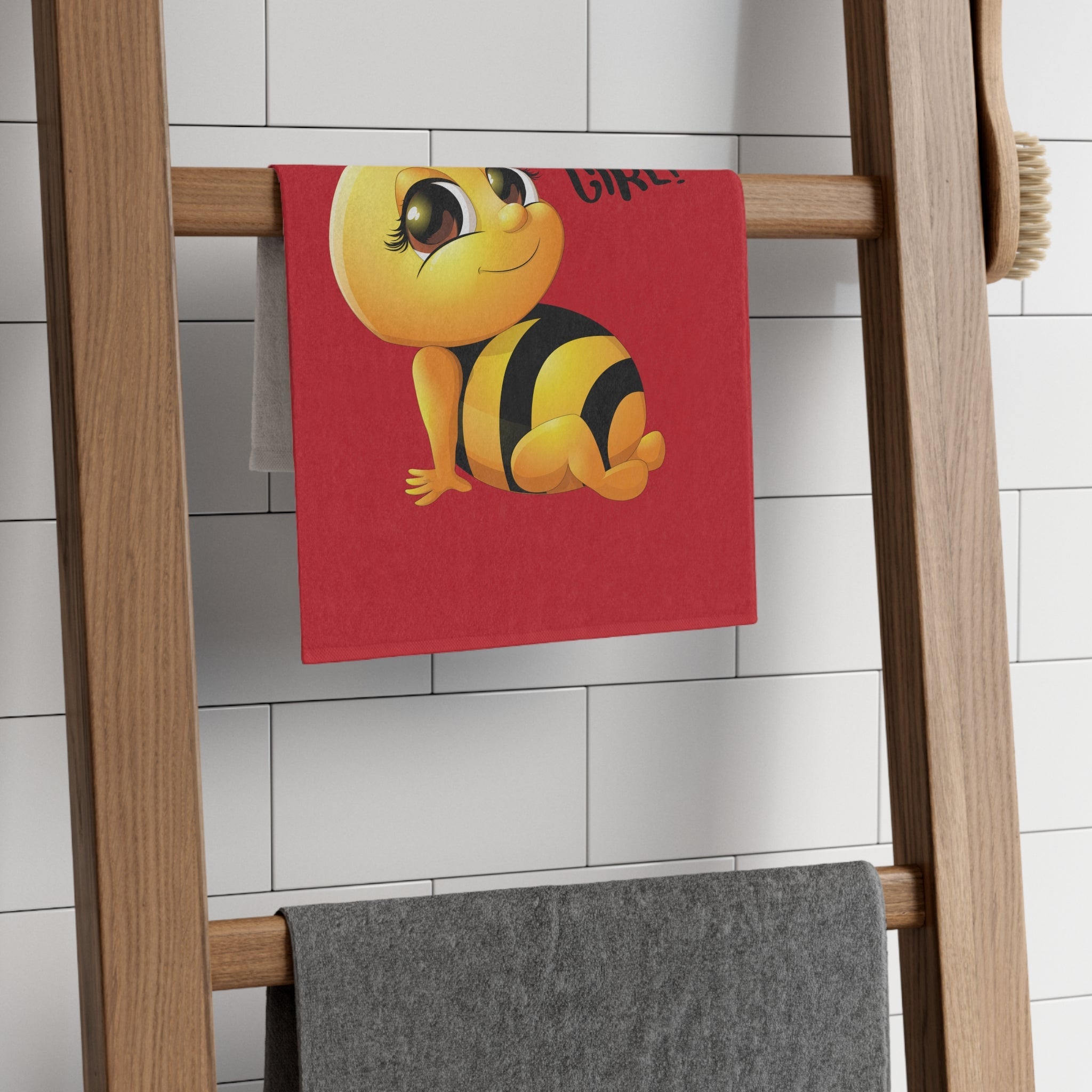 Busy Girl! Bee Red | Mix & Match Soft Fun-Flirty Lovers’ Towels