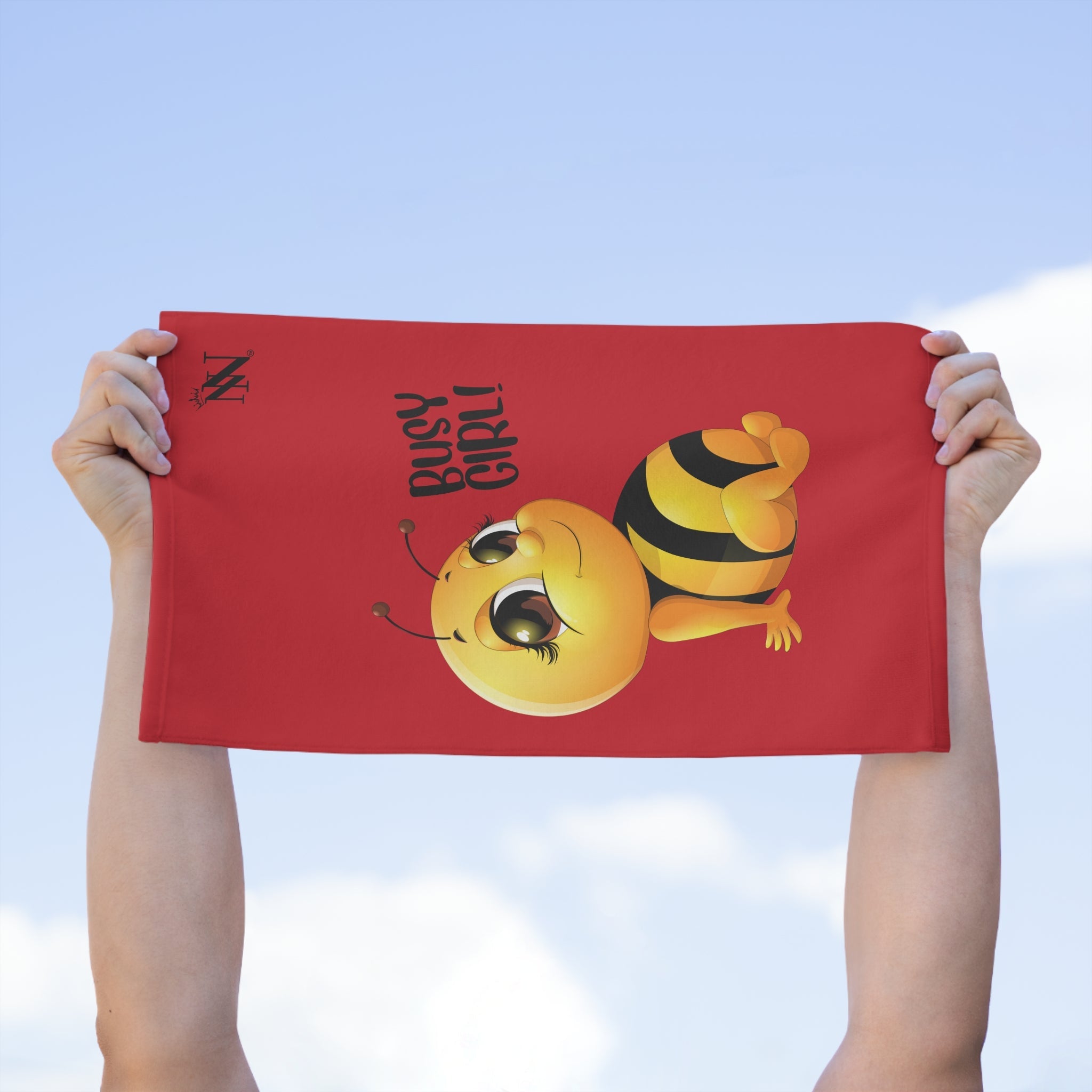 Busy Girl! Bee Red | Mix & Match Soft Fun-Flirty Lovers’ Towels