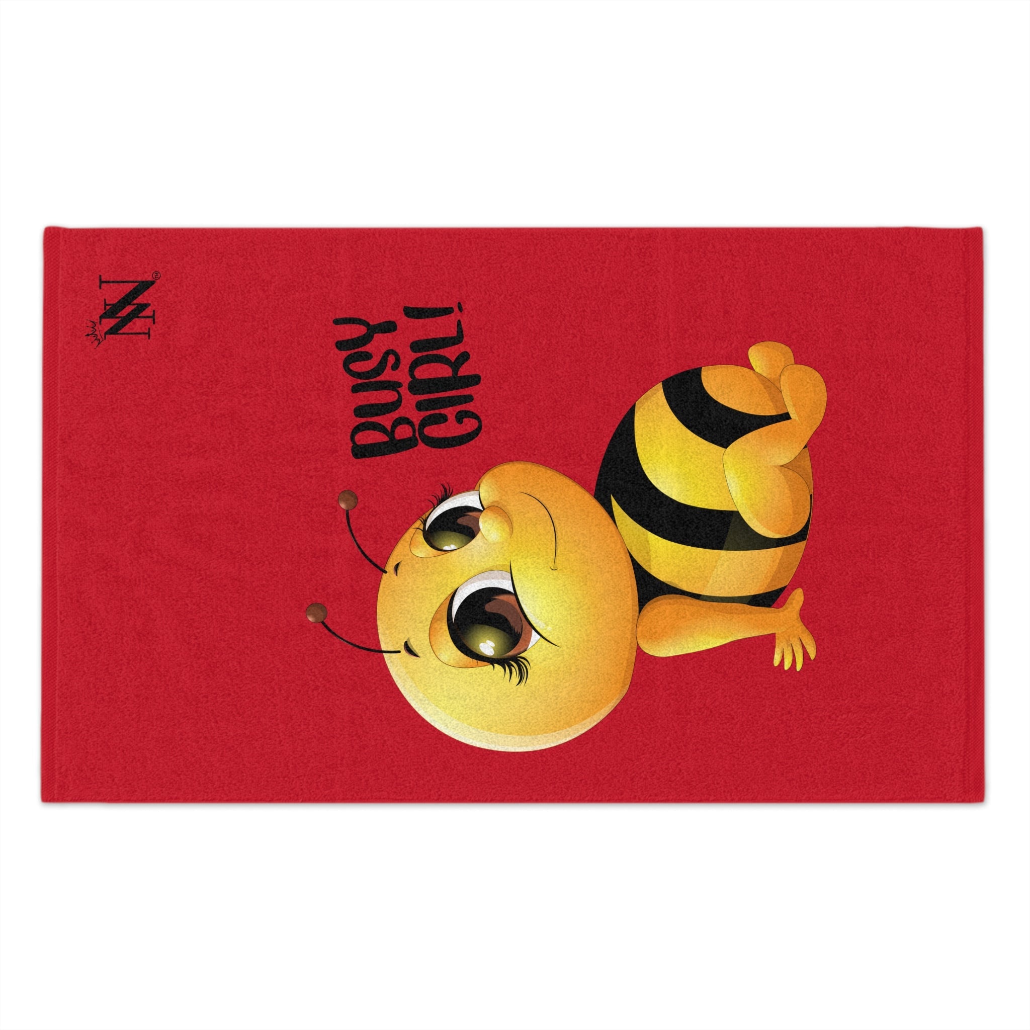 Busy Girl! Bee Red | Mix & Match Soft Fun-Flirty Lovers’ Towels