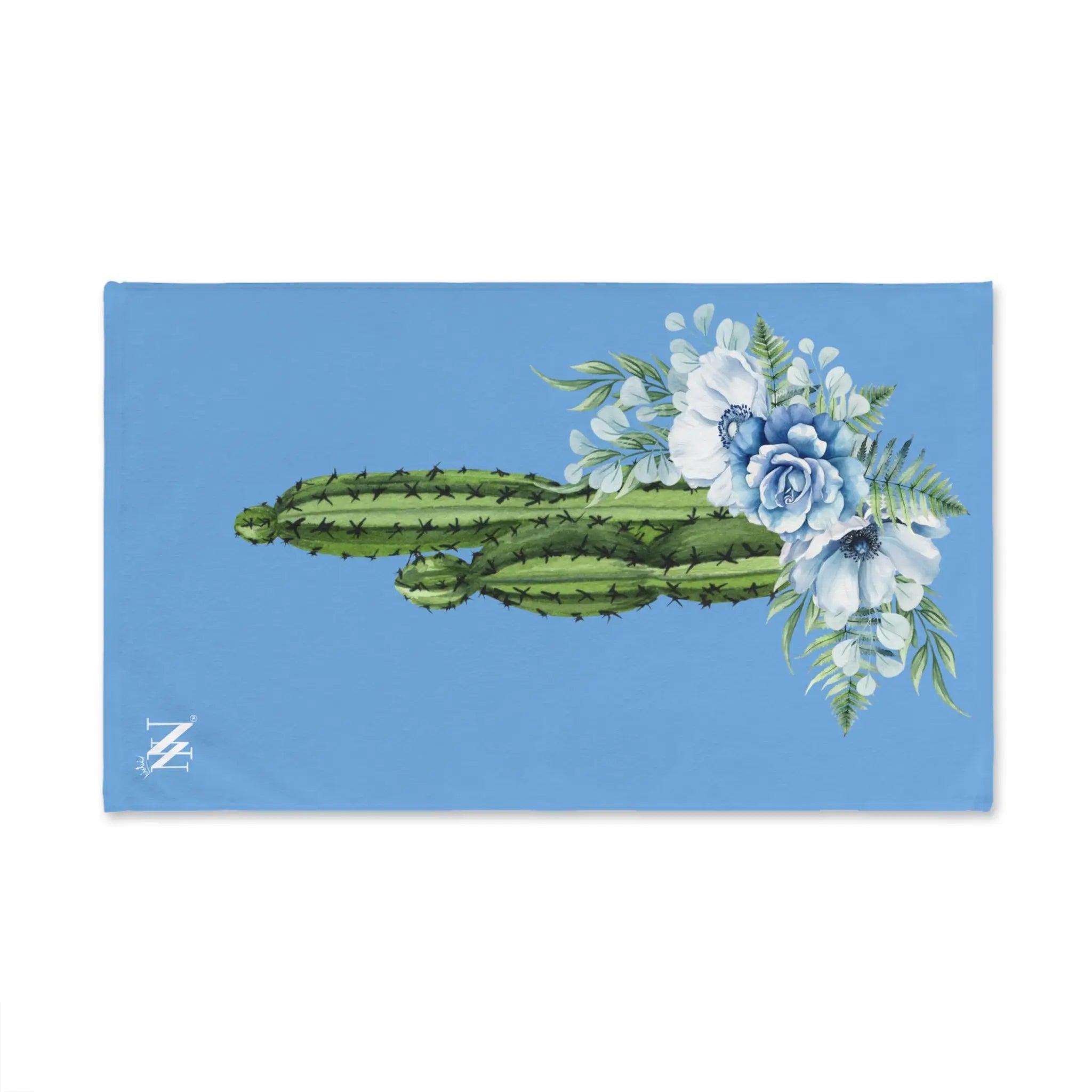 Cactus Blue Rose Vows Light Blue | Mix & Match Original Fun-Flirty Lovers’ Towels