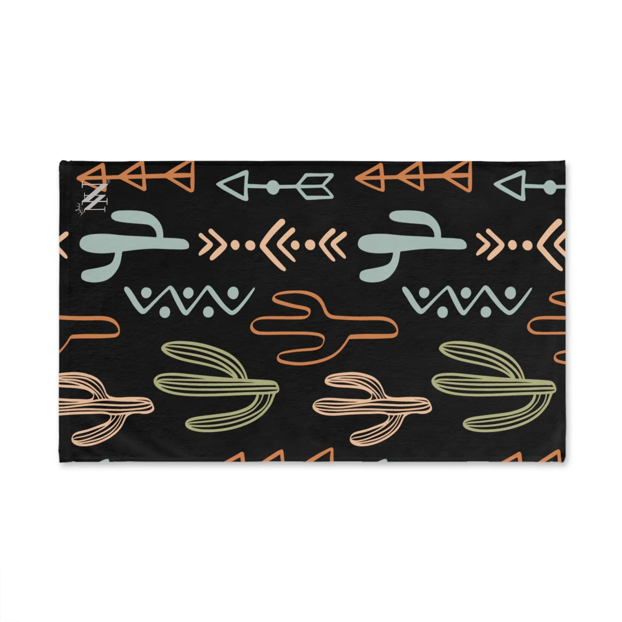 Cactus Western Pattern Black | Mix & Match Original Fun-Flirty Lovers’ Towels