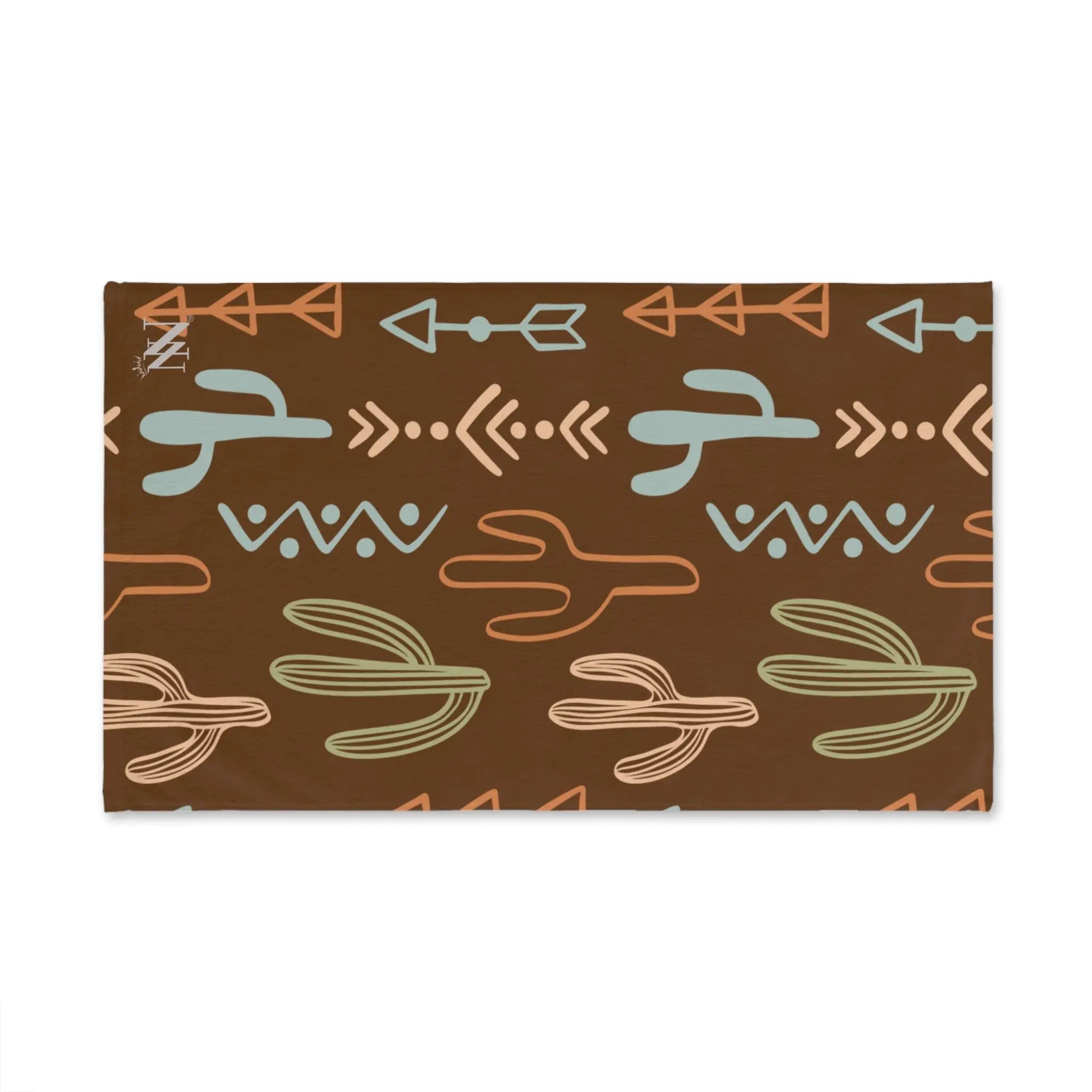 Cactus Western Pattern Brown | Mix & Match Original Fun-Flirty Lovers’ Towels