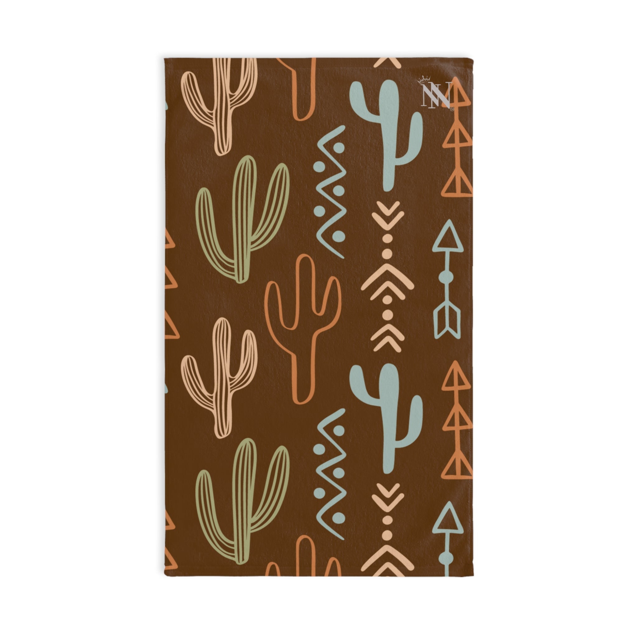Cactus Western Pattern Brown | Mix & Match Original Fun-Flirty Lovers’ Towels