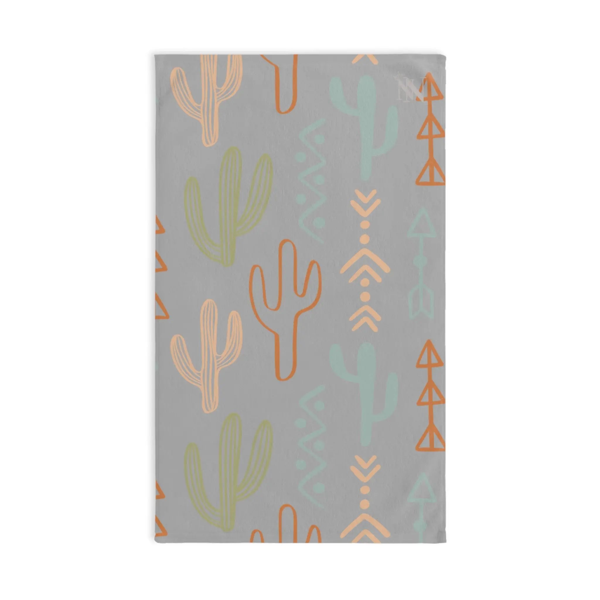 Cactus Western Pattern Light Grey | Mix & Match Original Fun-Flirty Lovers’ Towels