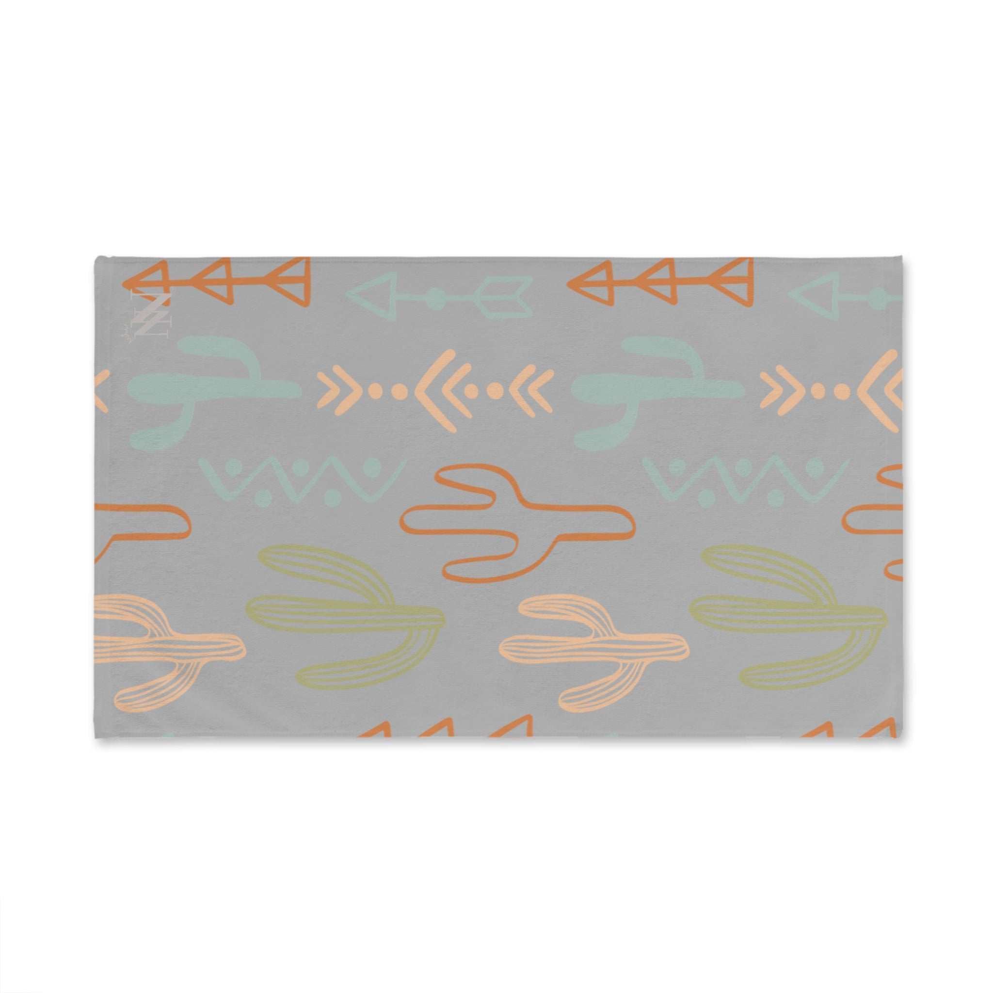 Cactus Western Pattern Light Grey | Mix & Match Original Fun-Flirty Lovers’ Towels