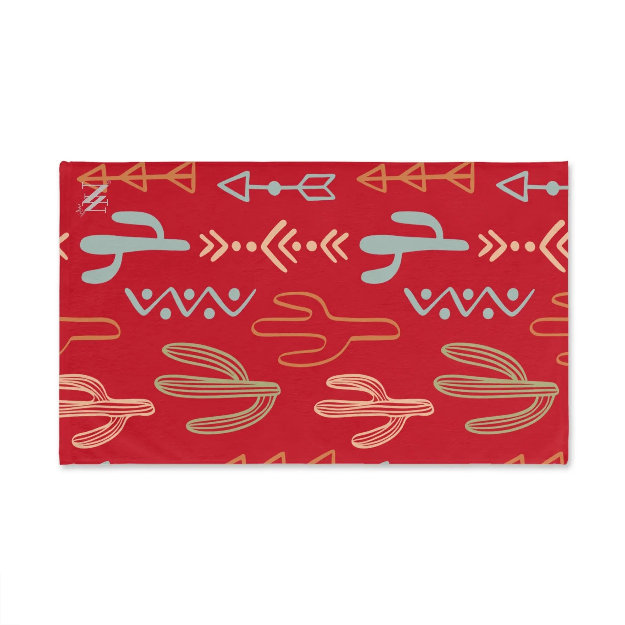 Cactus Western Pattern Red | Mix & Match Original Fun-Flirty Lovers’ Towels