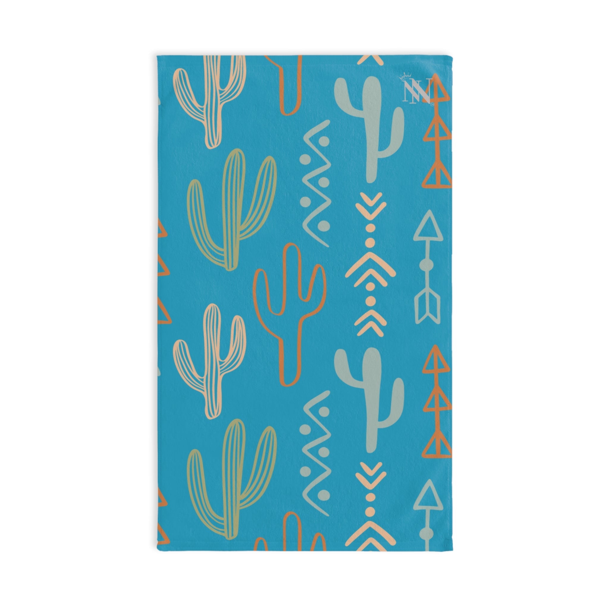 Cactus Western Pattern Turquoise | Mix & Match Original Fun-Flirty Lovers’ Towels