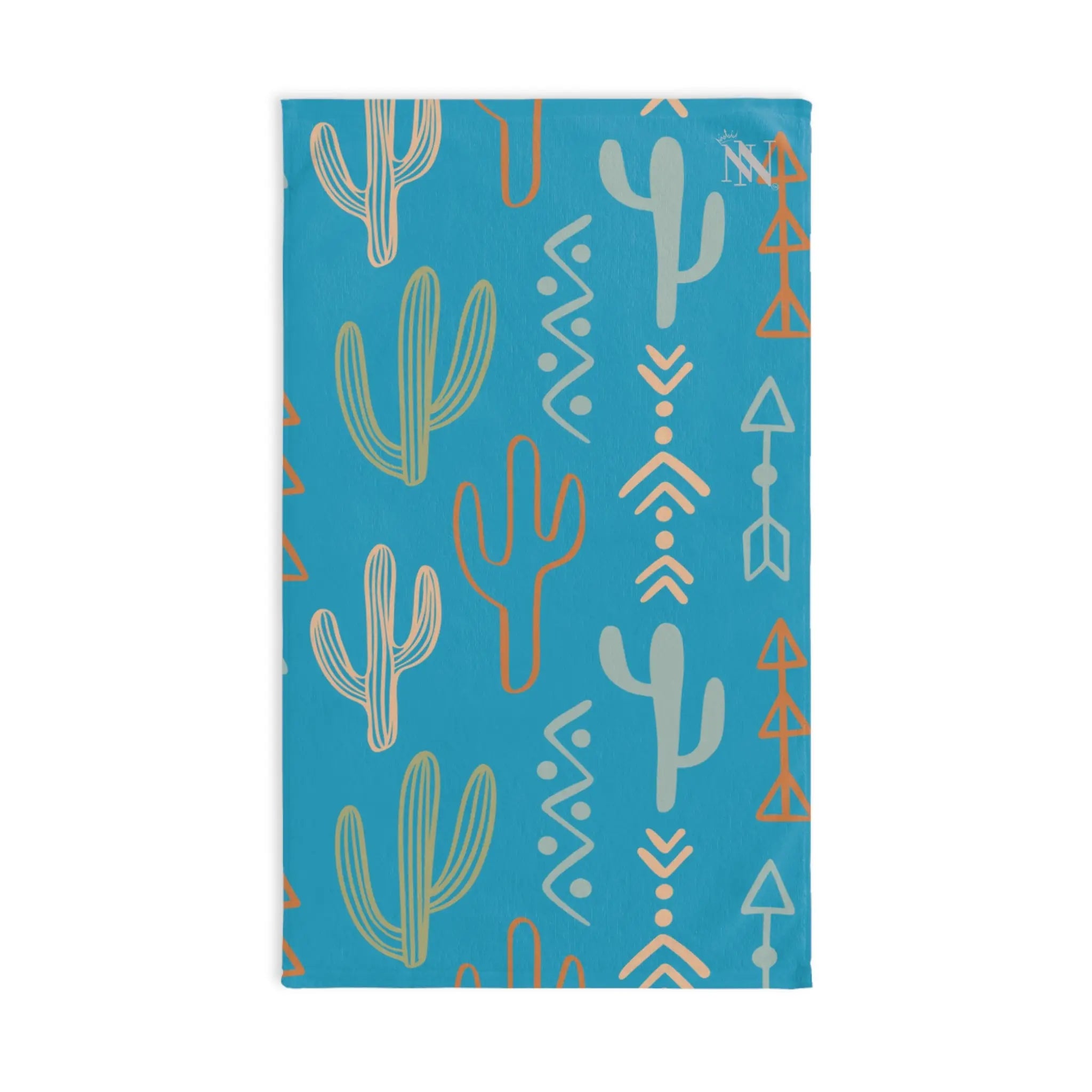 Cactus Western Pattern Turquoise | Mix & Match Original Fun-Flirty Lovers’ Towels