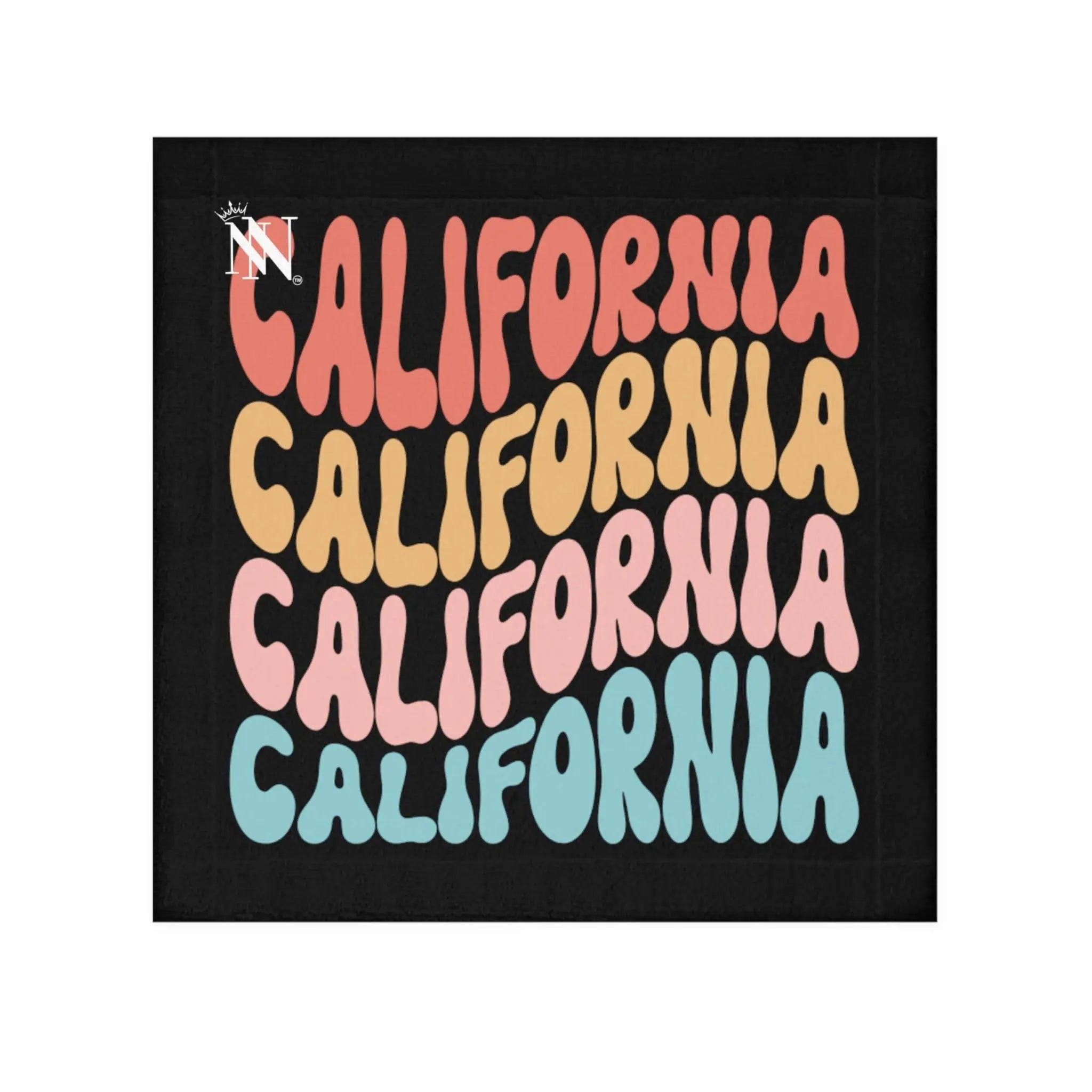 California Black After-Sex Towel | Fun Flirty & Soft