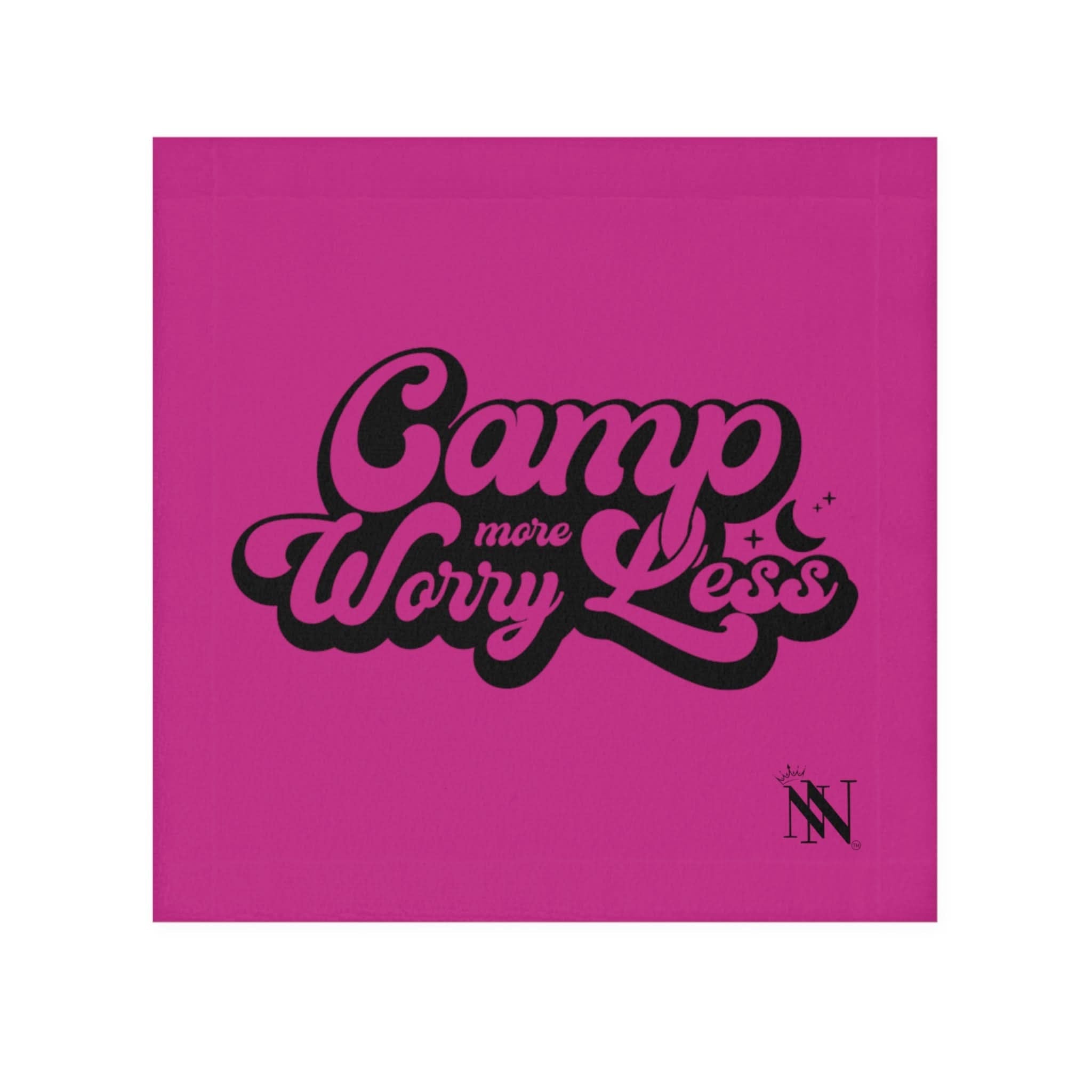 Camp More Worry Less Fuscia | Mix & Match Lils’ Fun-Flirty Lovers’ Towels