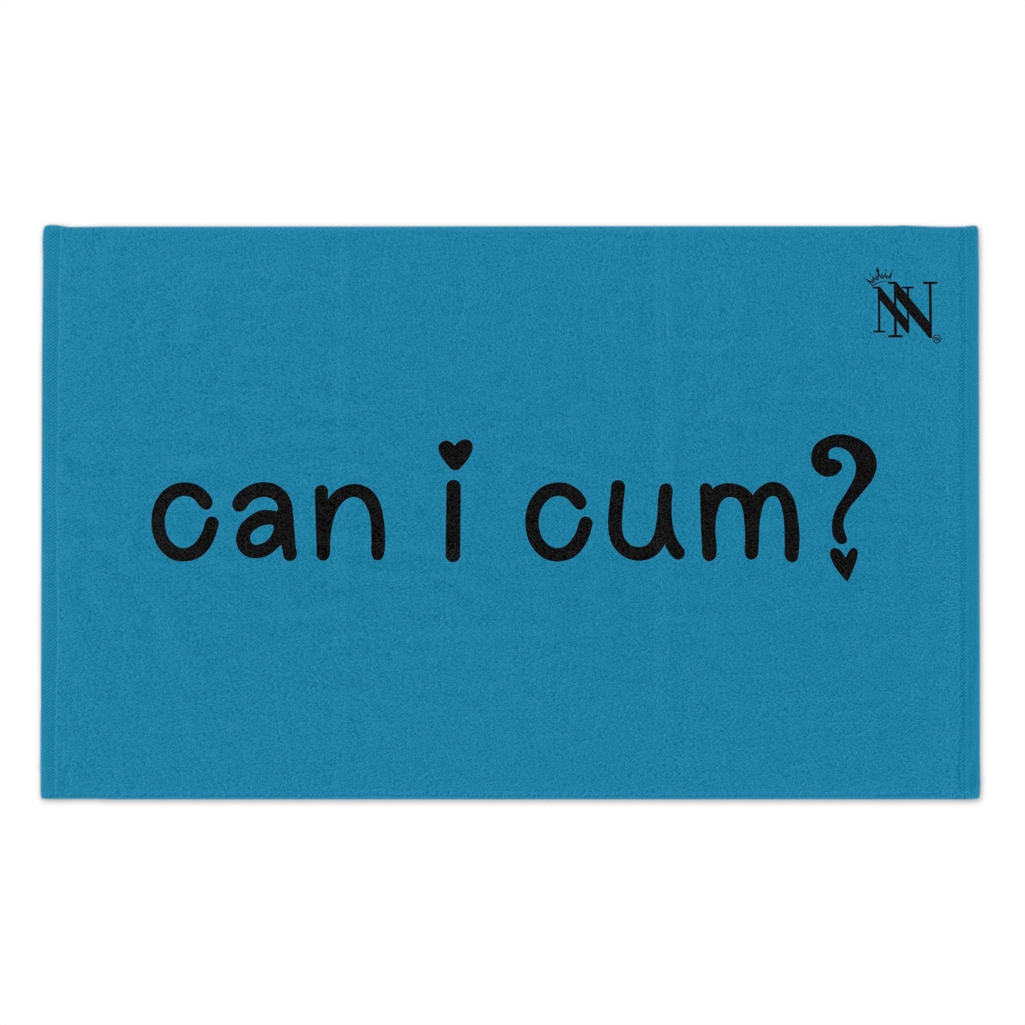 Can I Cum? Blue Mix & Match Soft Sex Towels | Flirty Lovers’ Gifts