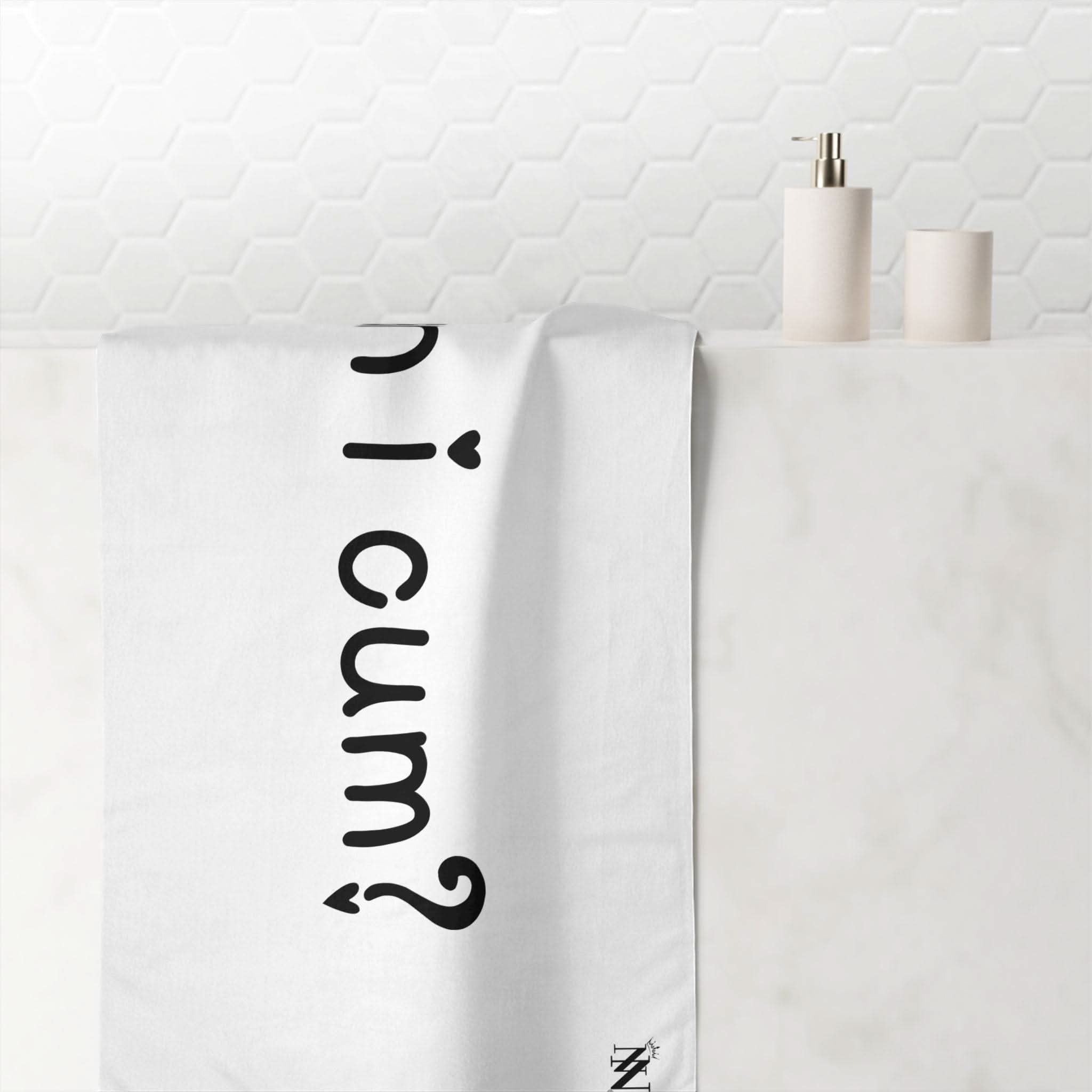 Can I Cum? | Mix & Match Naughty XL Fun-Flirty Lovers’ Towels