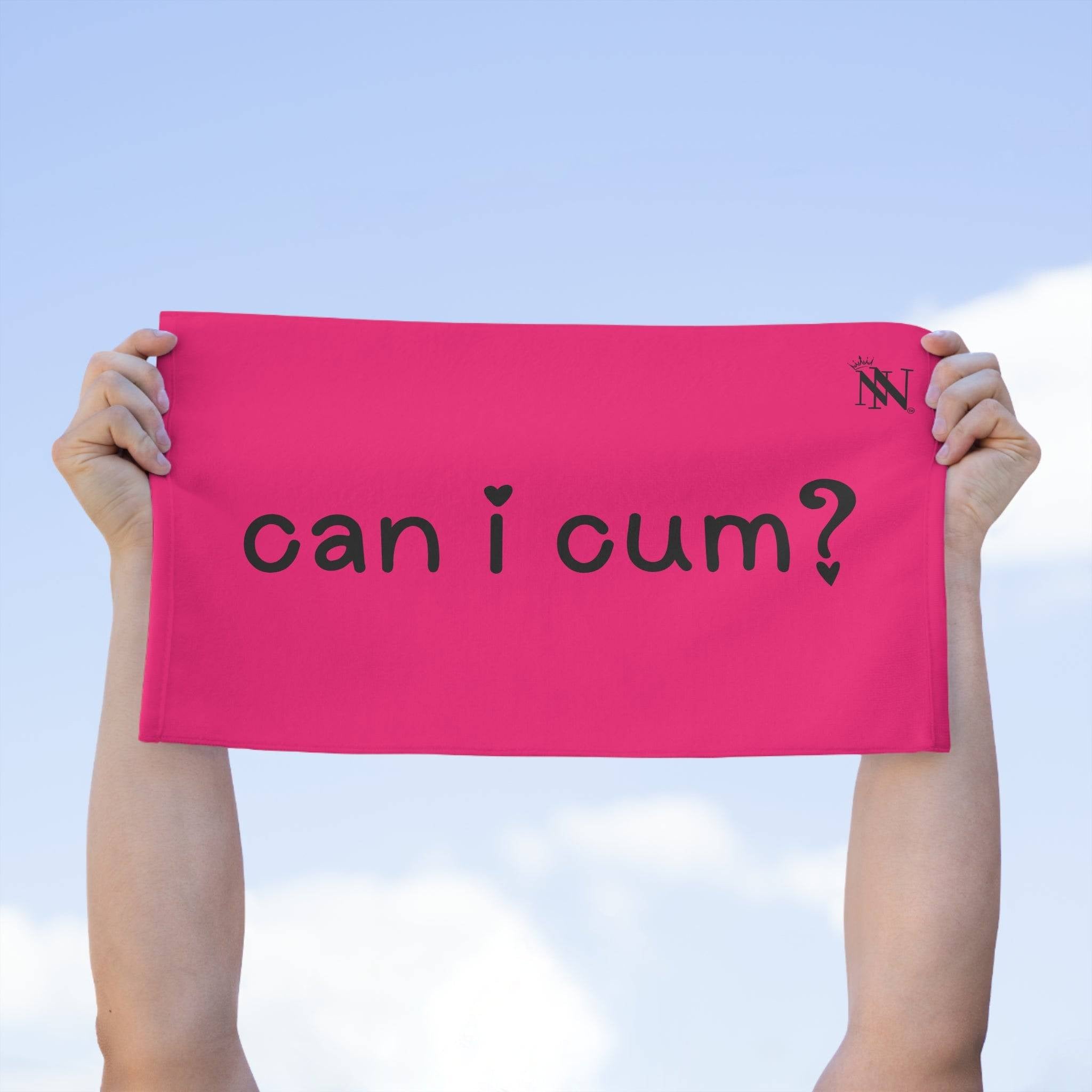 Can I Cum? Pink Mix & Match Soft Sex Towels | Flirty Lovers’ Gifts