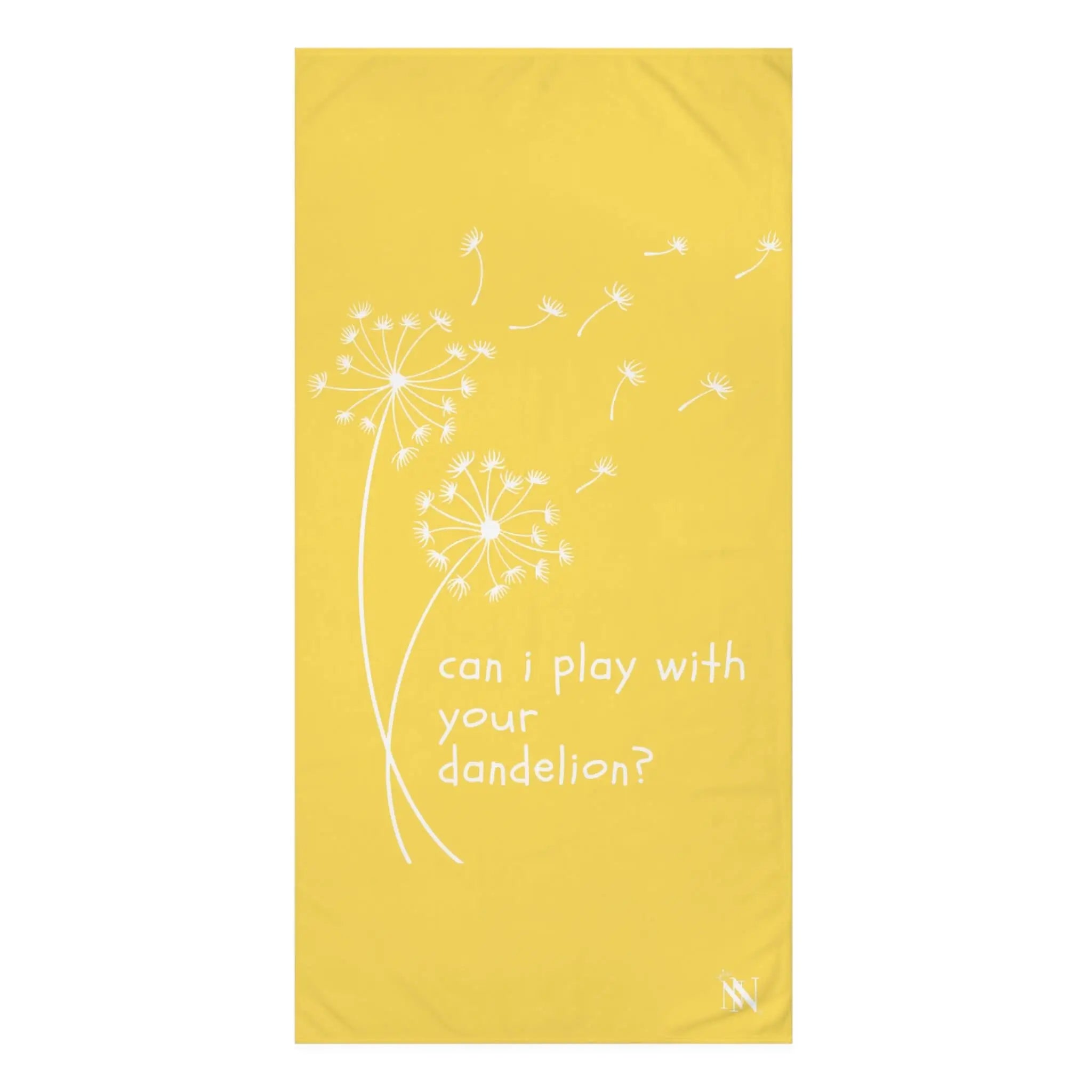 Can I Play With Your Dandelion? | Mix & Match Naughty XL Fun-Flirty Lovers’ Towels