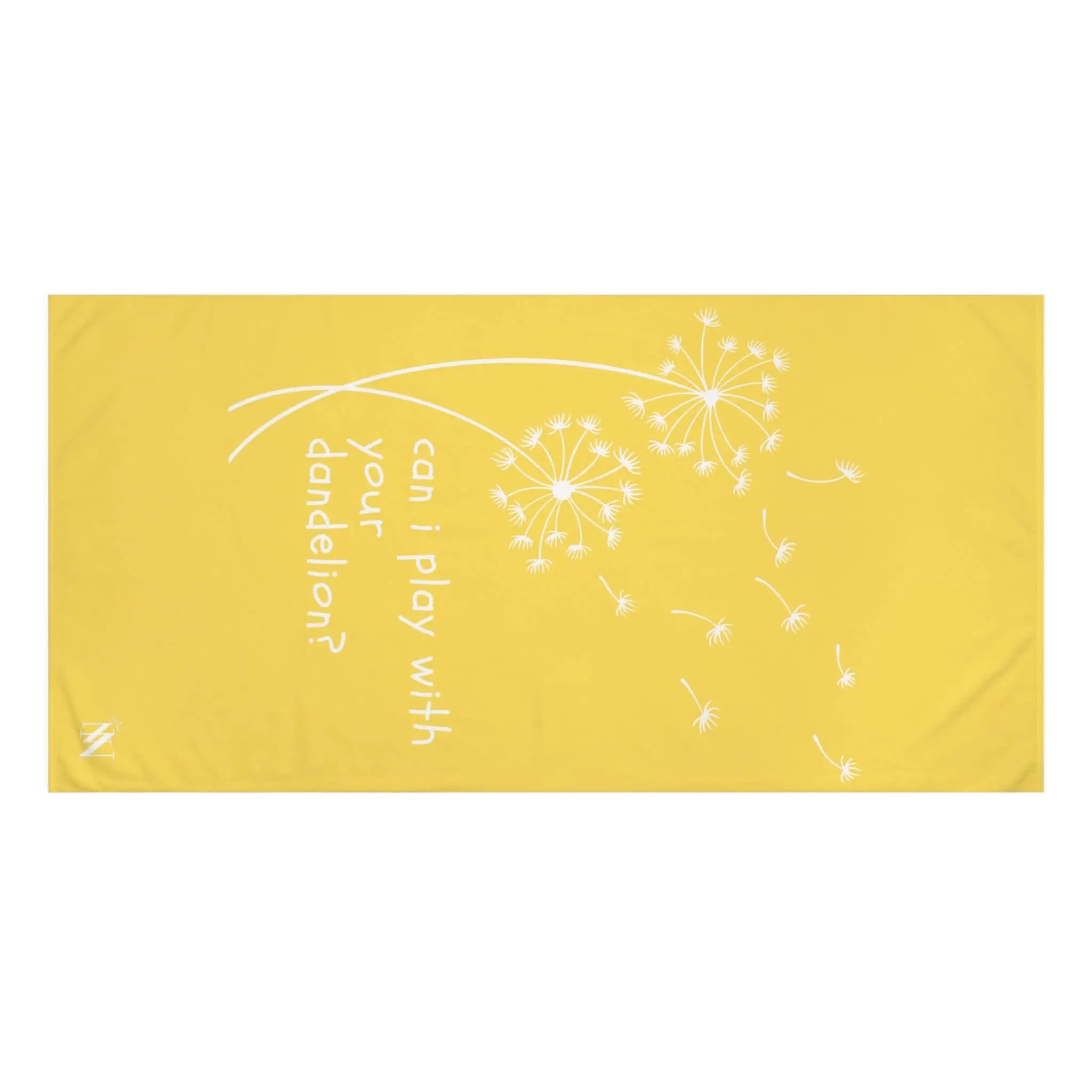 Can I Play With Your Dandelion? | Mix & Match Naughty XL Fun-Flirty Lovers’ Towels
